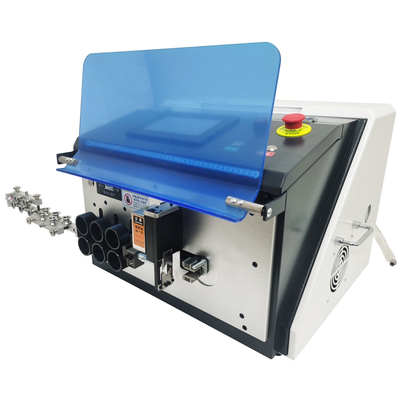 Automatic Computer Wire Stripping Bending Machine 1-16mm² Adjustable 110V 750W