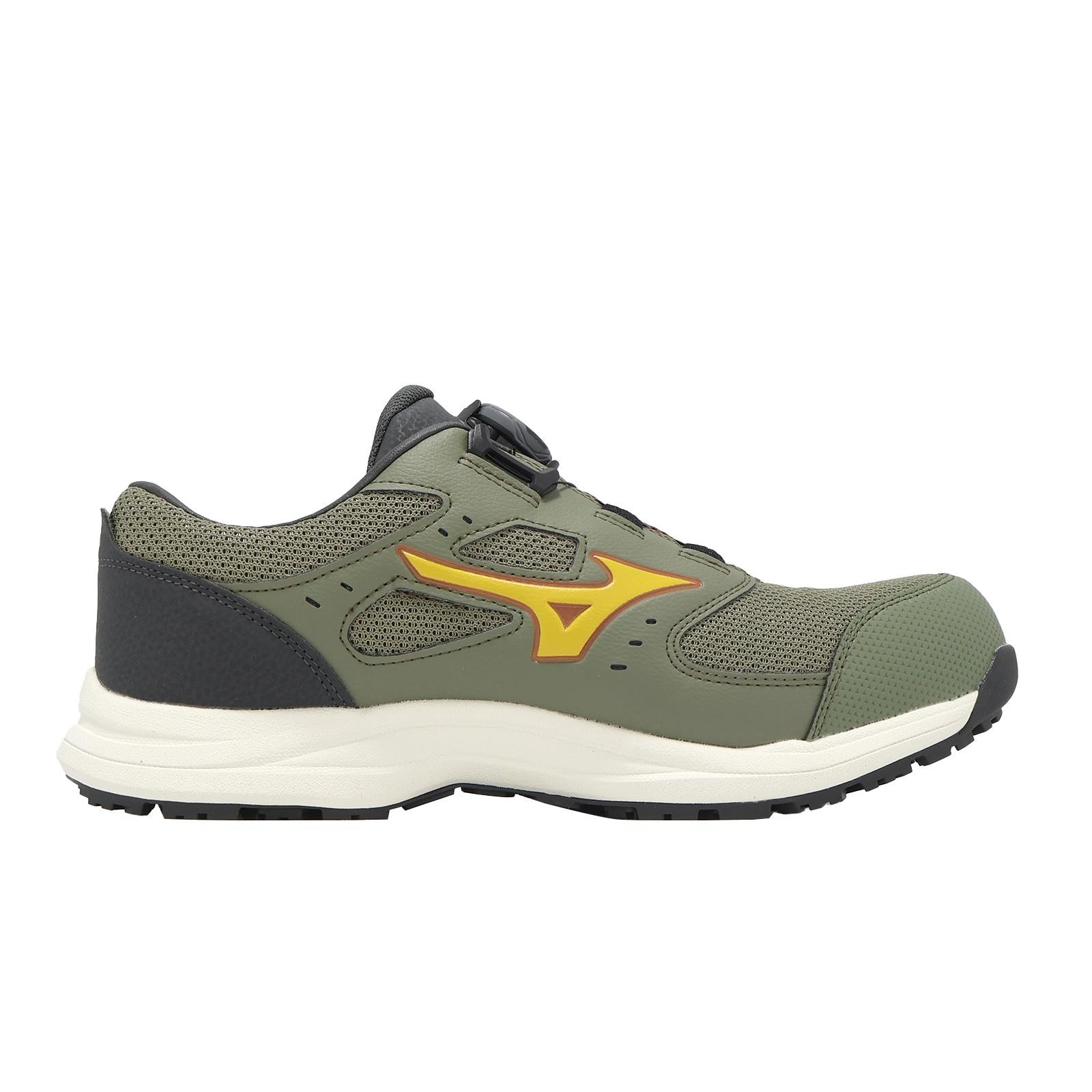 Mizuno Prime Fit LS III 3 51L BOA Wide Green Yellow Men Work Shoes F1GA2663-36