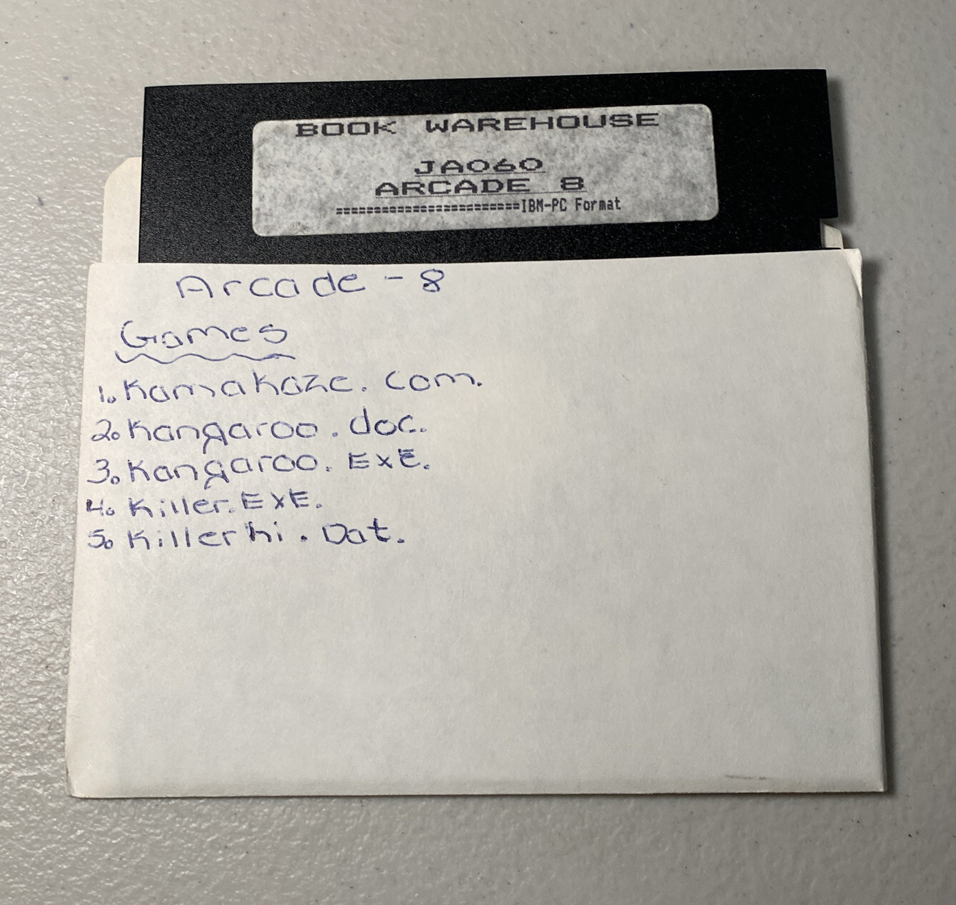 IBM-PC JA060 Arcade 8 For Book Warehouse 5.25" Floppy