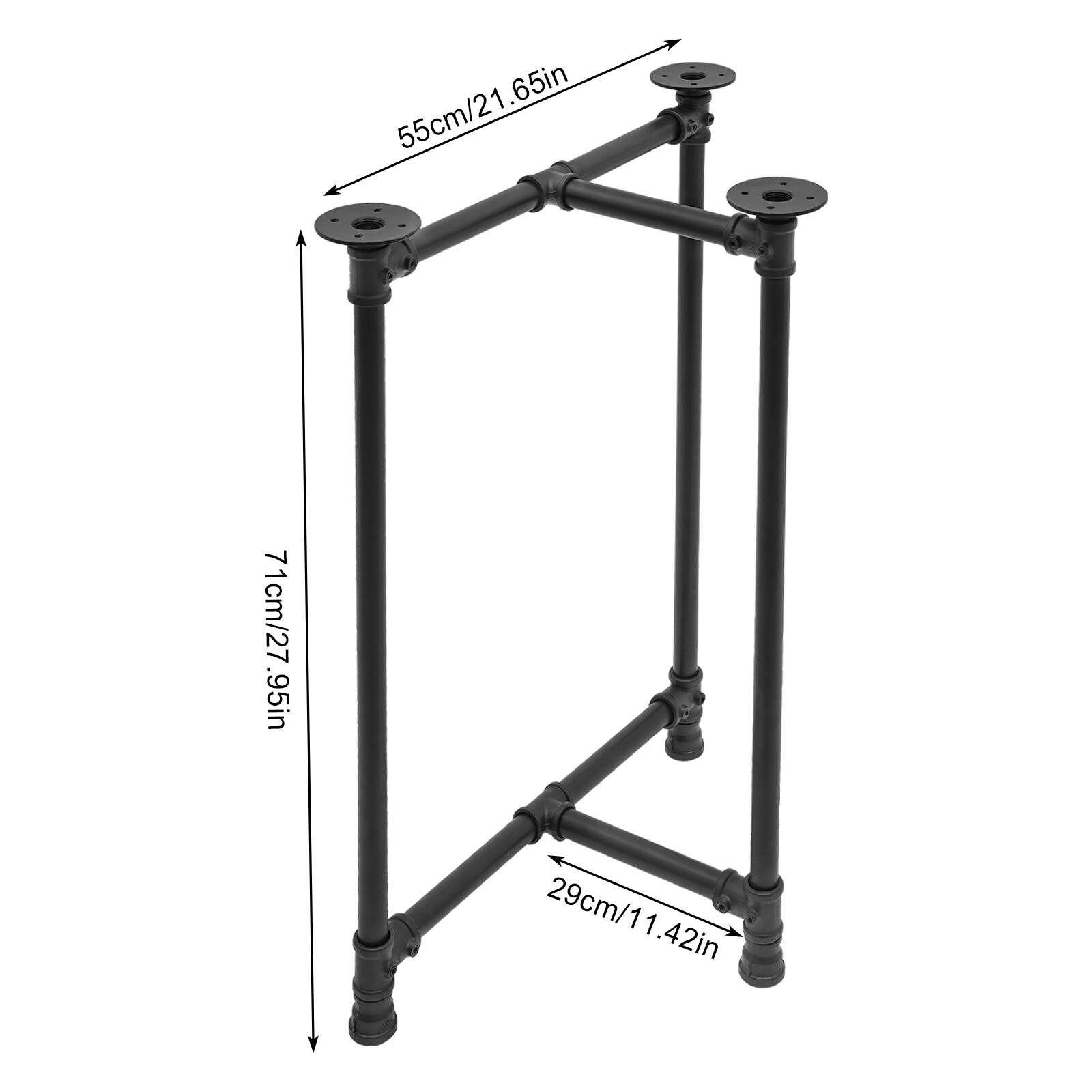 Table Legs Set of 2 Metal Desk Leg 28-Inch Dining Table Legs Industrial Black