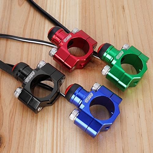 CNC Universal Motorcycle Engine Stop Start Kill Switch Button with Green