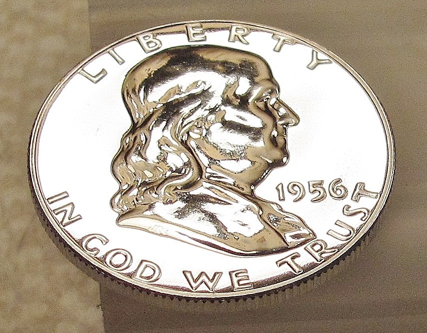 1956 Gem   Proof  Franklin  EYE CANDY " Blazing  Luster "  #524 ~  8
