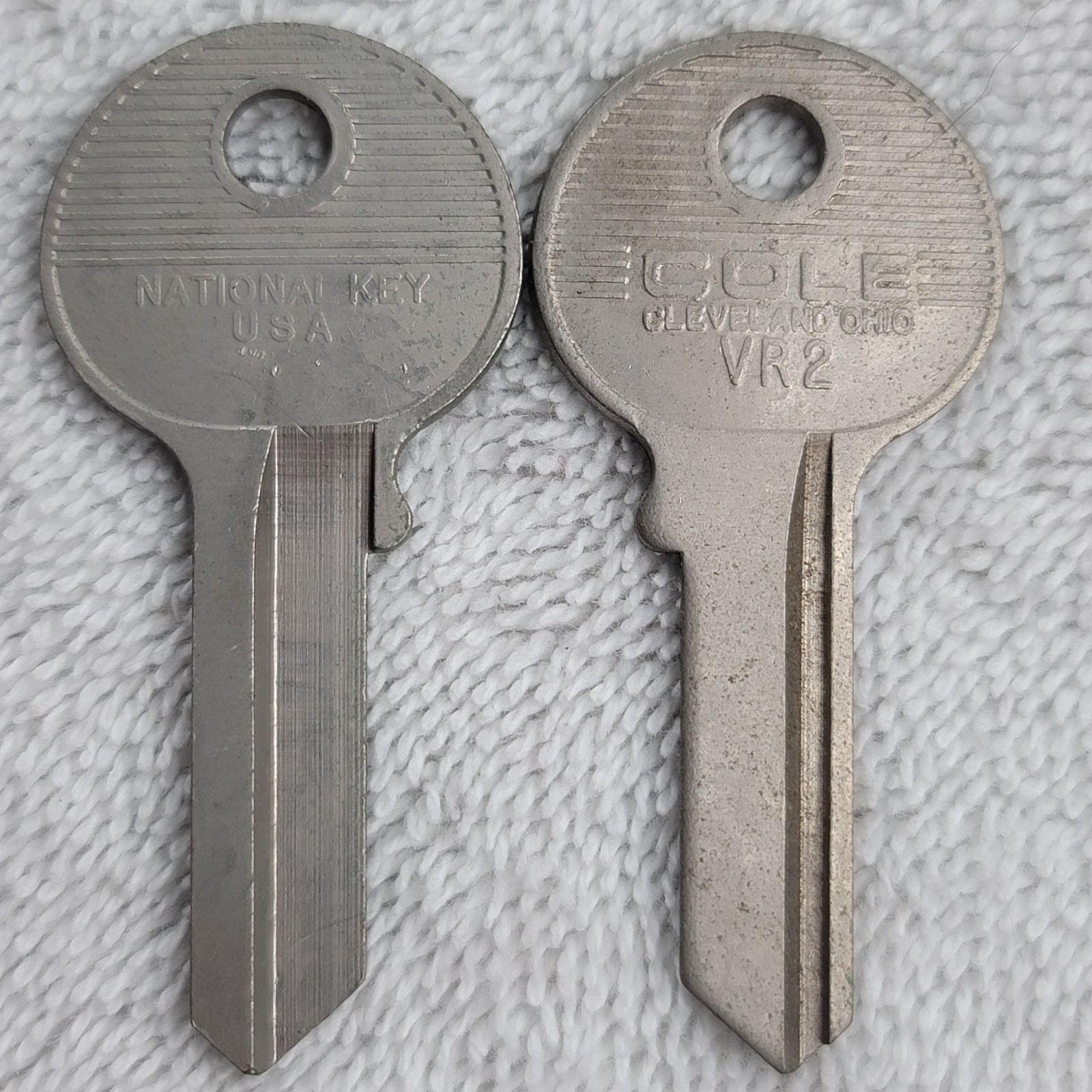 Cole VR2 Key Blanks Lot of 2 New Old Stock USA