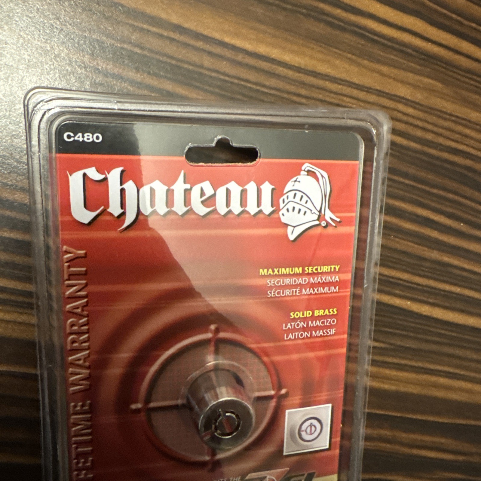 (4-Pack) Chateau Keyless Locking C480 EZ Storage Cylinder Lock Locker Shed
