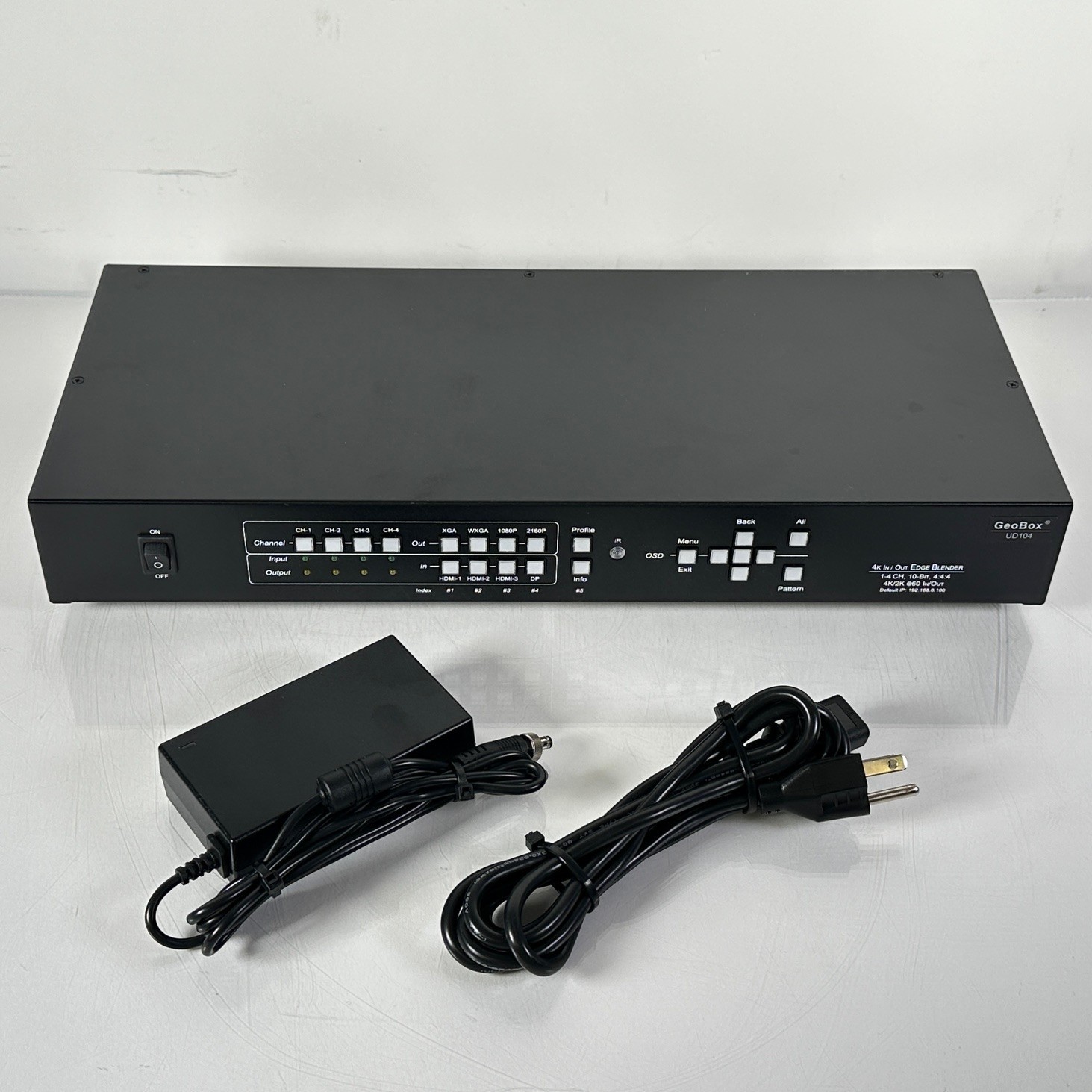 GeoBox UD104 Quad Channel UHD Edge Blending Processor