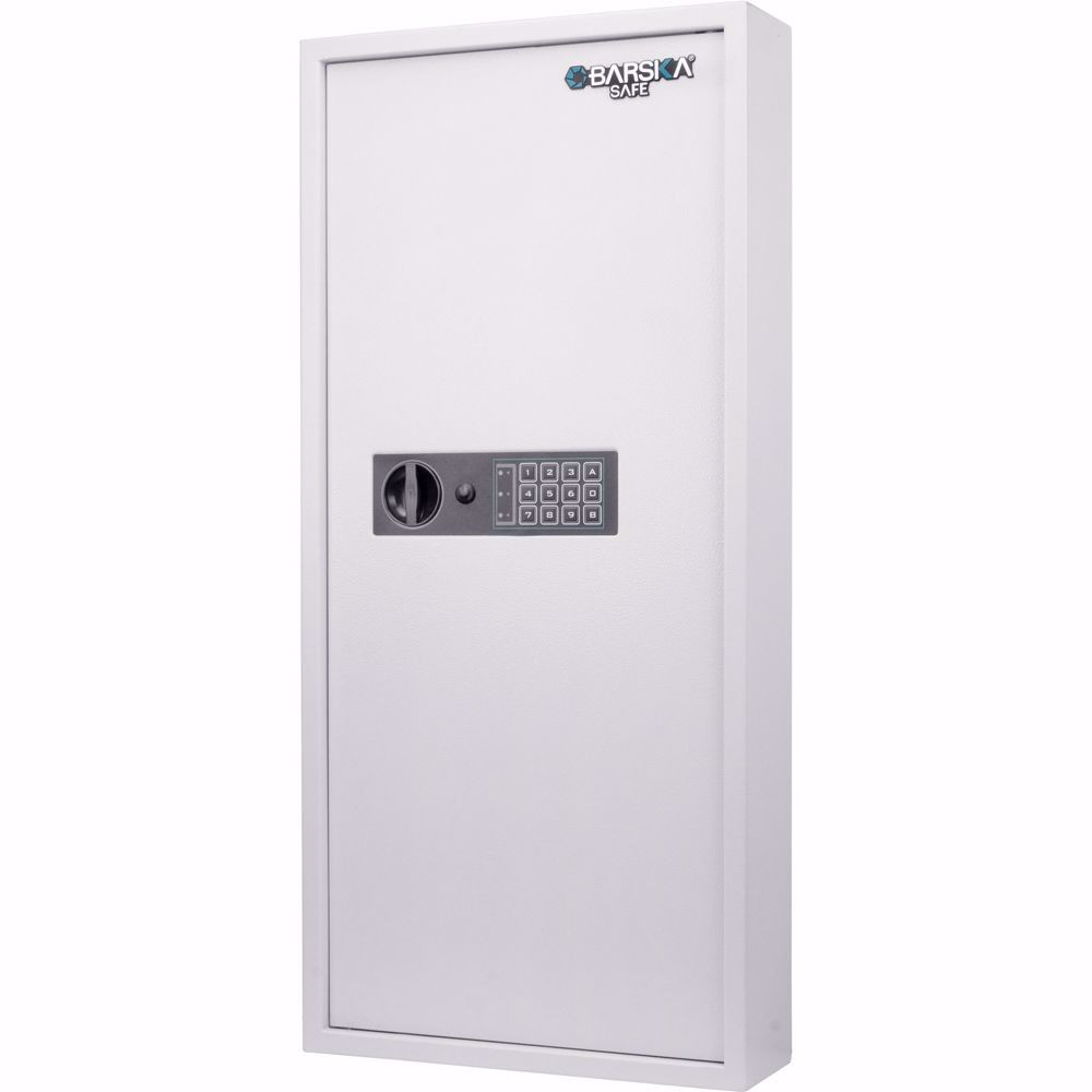 Barska AX13368 240 Key Keypad Wall Safe White