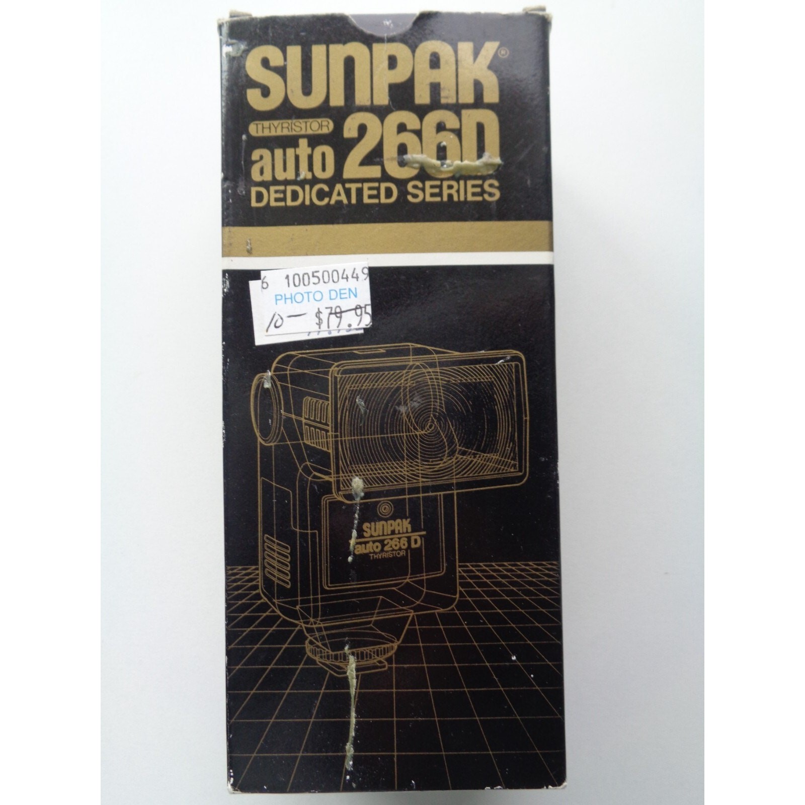 Sunpak Electronic Flash Unit Auto 266D Thyristor Nikon TTL Camera Photography