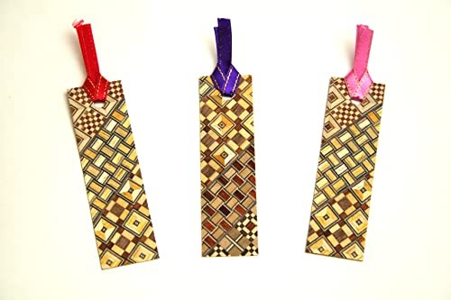 Parquet bookmark set of 3