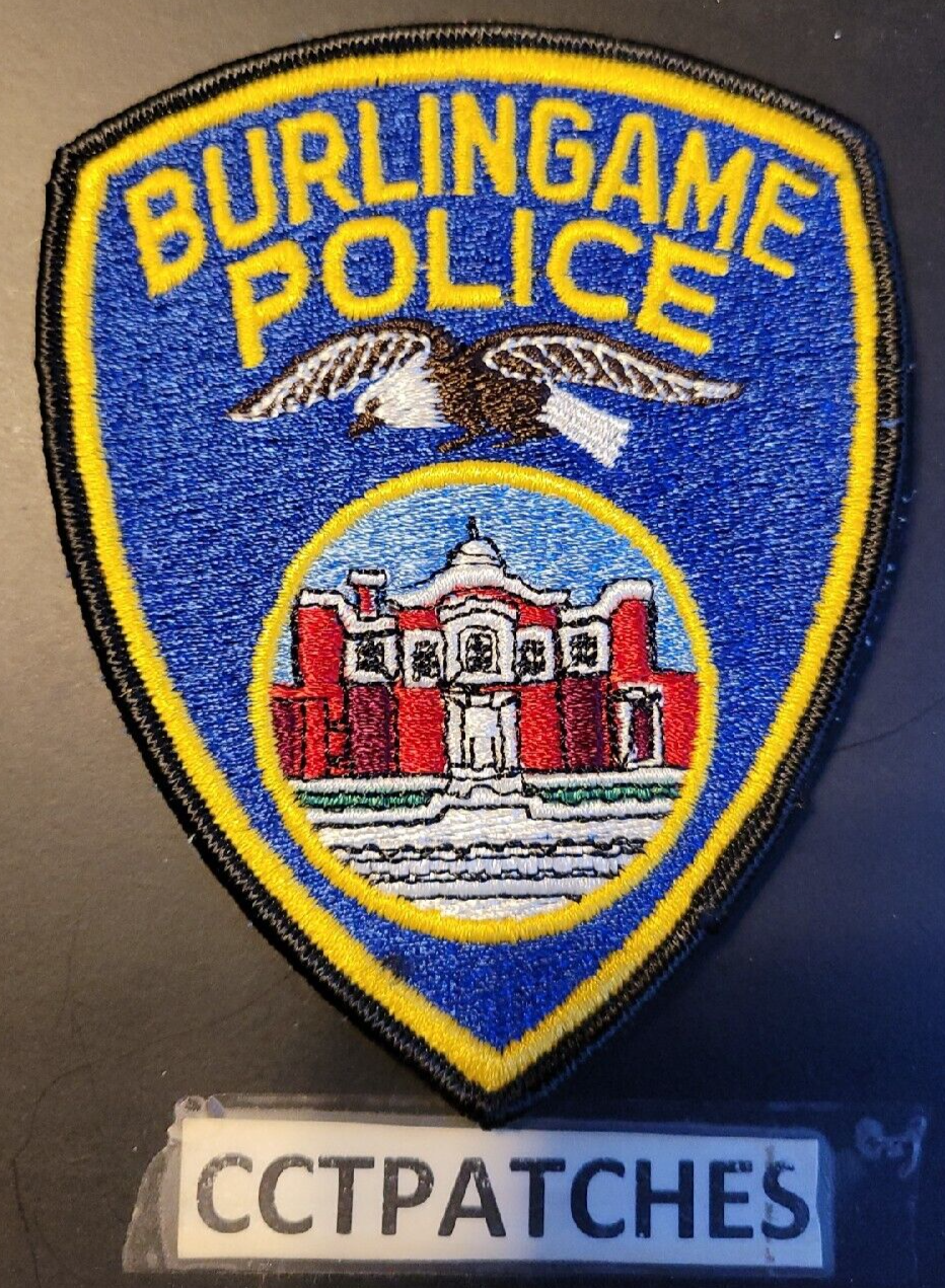 BURLINGAME, CALIFORNIA POLICE SHOULDER PATCH CA
