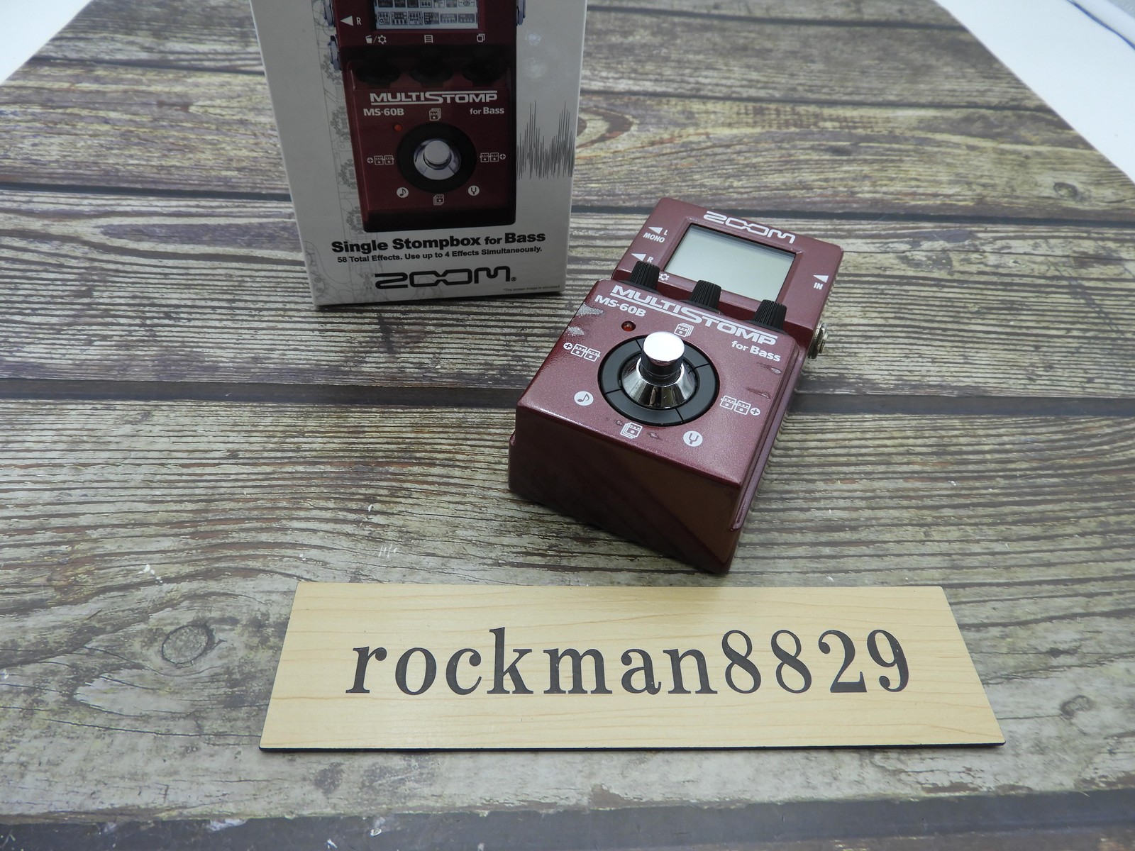 ZOOM MS-60B MULTI STOMP Bass Guitar effect pedal w/box from japan