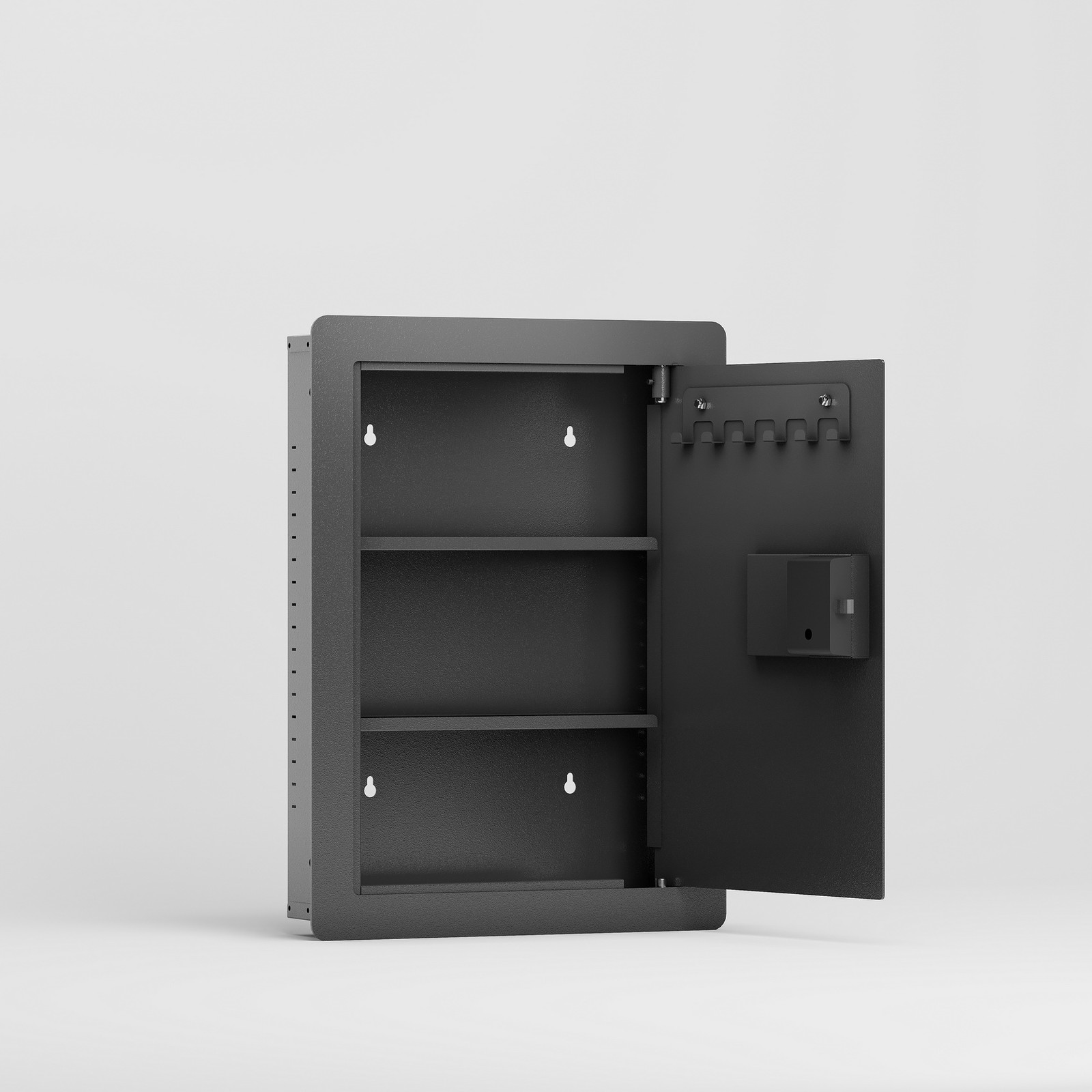 Wall Hidden Digital Keypad Flat Safe Box Fireproof Firearm Valuables Documents