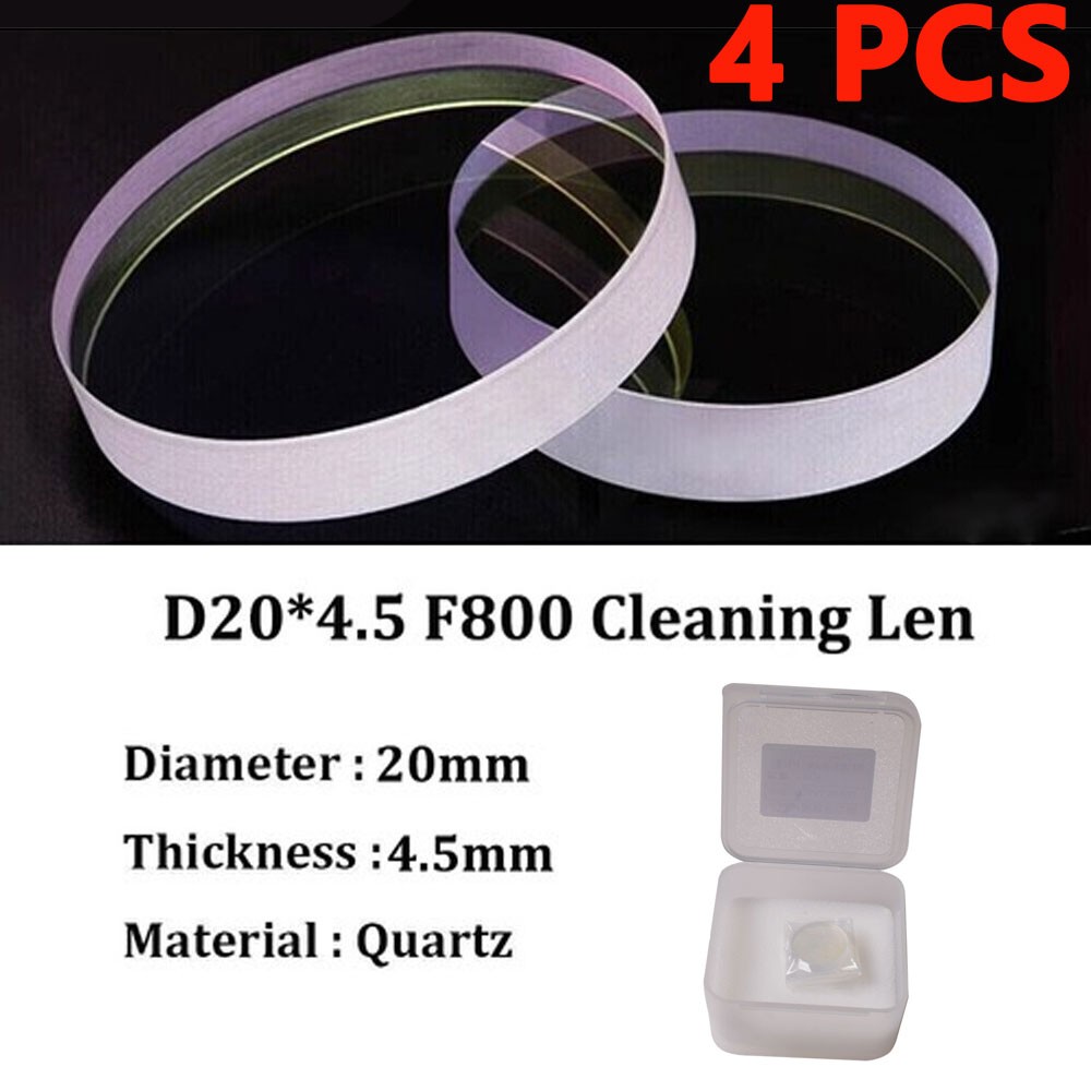 4Pcs D20mm*4.5mm F800 Cleaning Lens for Laser Welding Machine Cleaning SHIP