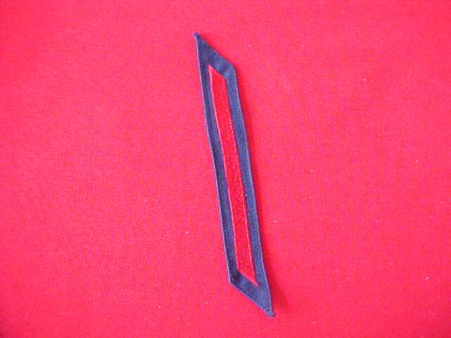 U S Coast Guard Hash Marks Enlisted Red on Blue 1 bar for 4 years of service