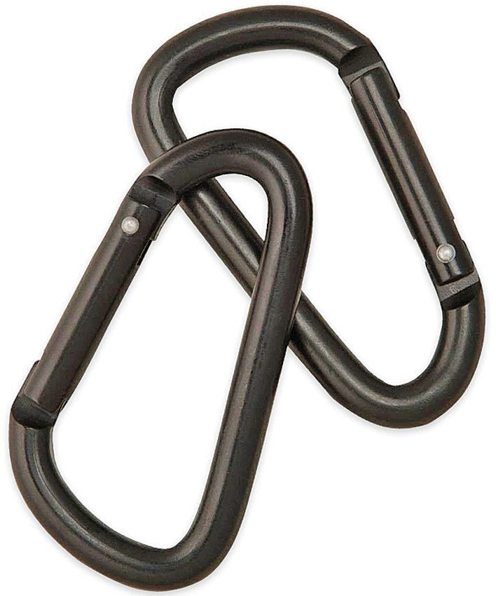 Carabiner | 2 Pack Small 2.25" Overall Non-locking Biner Gear Camp Backpack EDC
