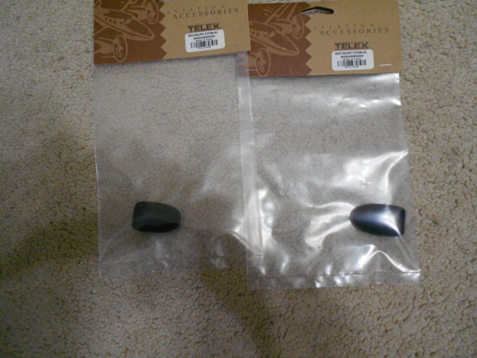 REPLACEMENT MIC MUFF, COVER, WINDSCREEN TELEX HEADSETS p/n 800456-000 LOT OF 2
