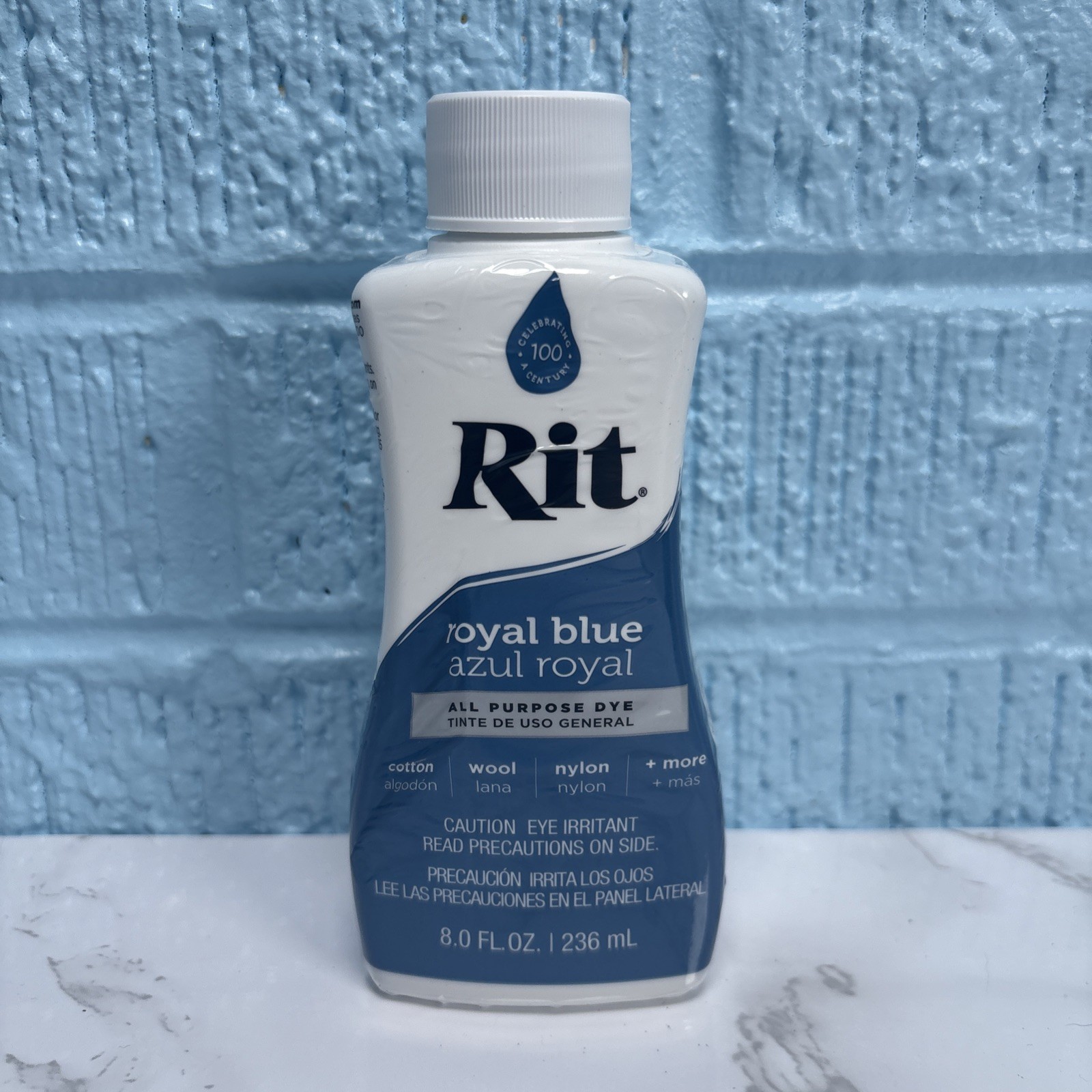 Rit 8oz All-Purpose Dye - Royal Blue: Liquid, Non-Toxic, Low-Odor, for more