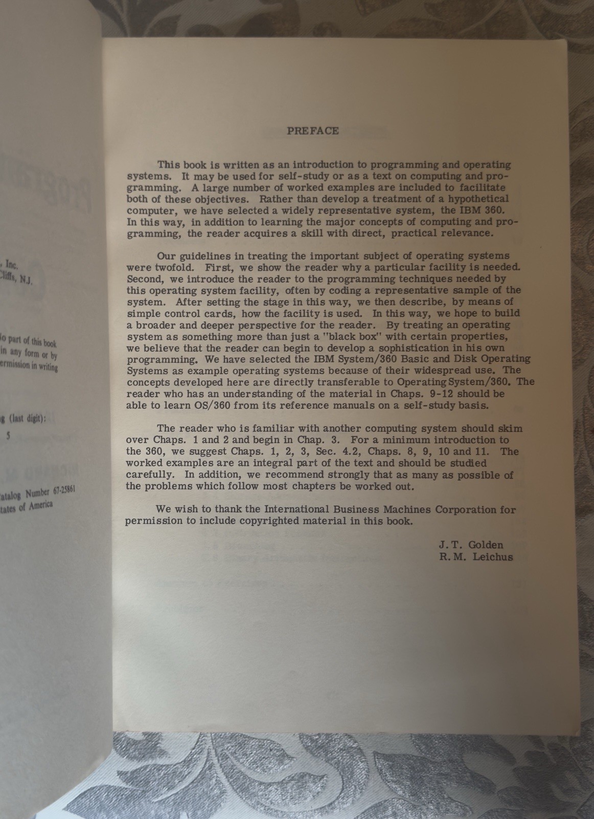 IBM 360 Programming And Computing By Golden And Leichus 1967 Vintage