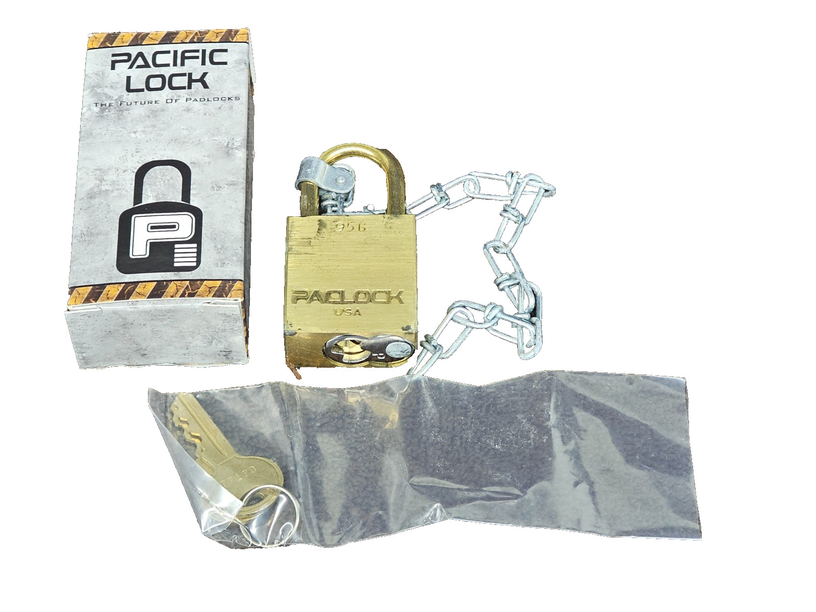 Pacific Lock Padlock PacLock AA59486-1AB10S2 Laminated Brass Military Surplus
