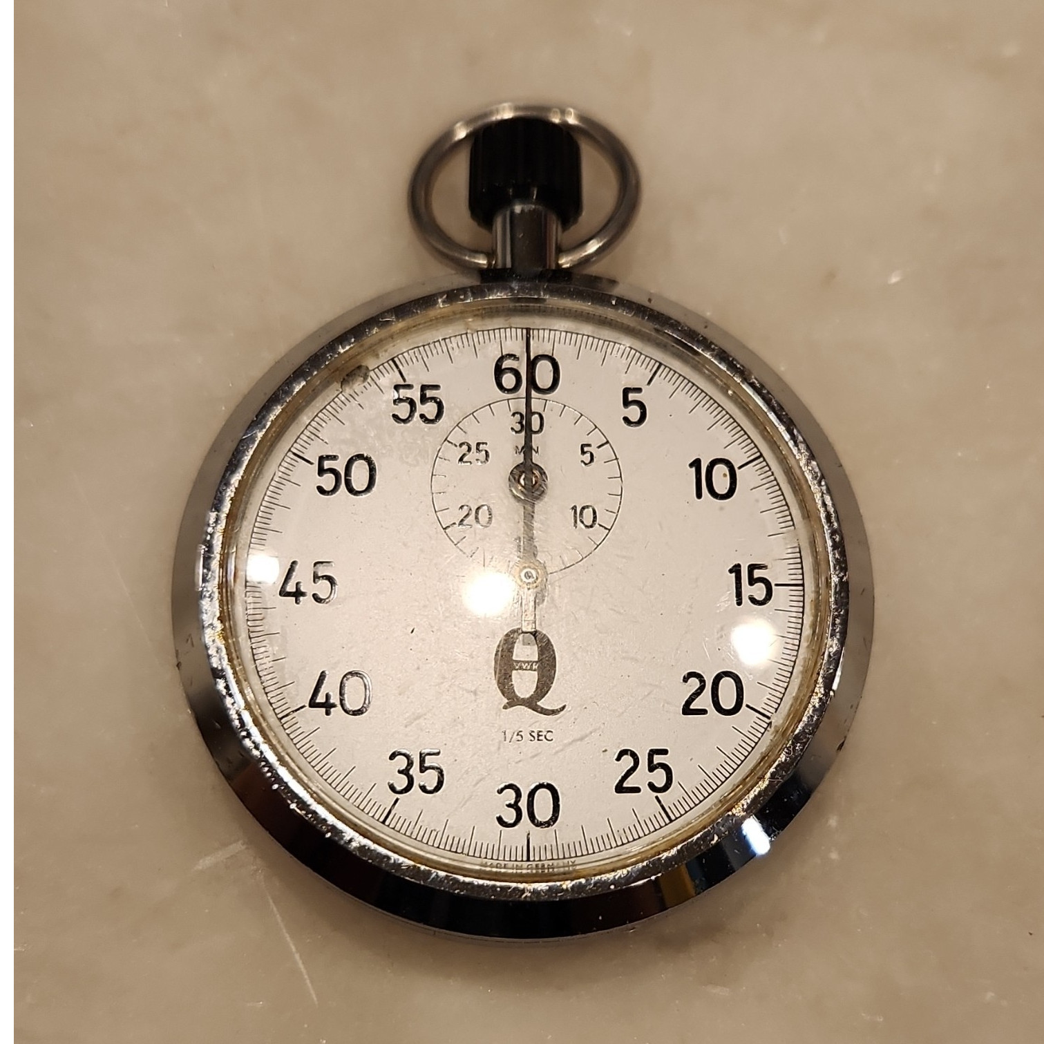 VWR Mechanical Stopwatch Chronograph Silver Metal for Running & Gym Training