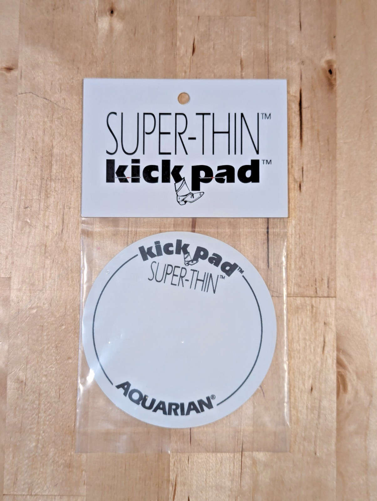 Aquarian STKP1 Super Thin Kick Pad for Bass Drum Beater Power Dot BRAND NEW