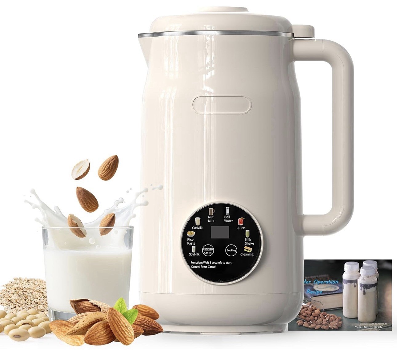 Peteme 8 In 1 Nut Milk Maker Machine 50 Oz Automatic Soy Milk Maker Open Box