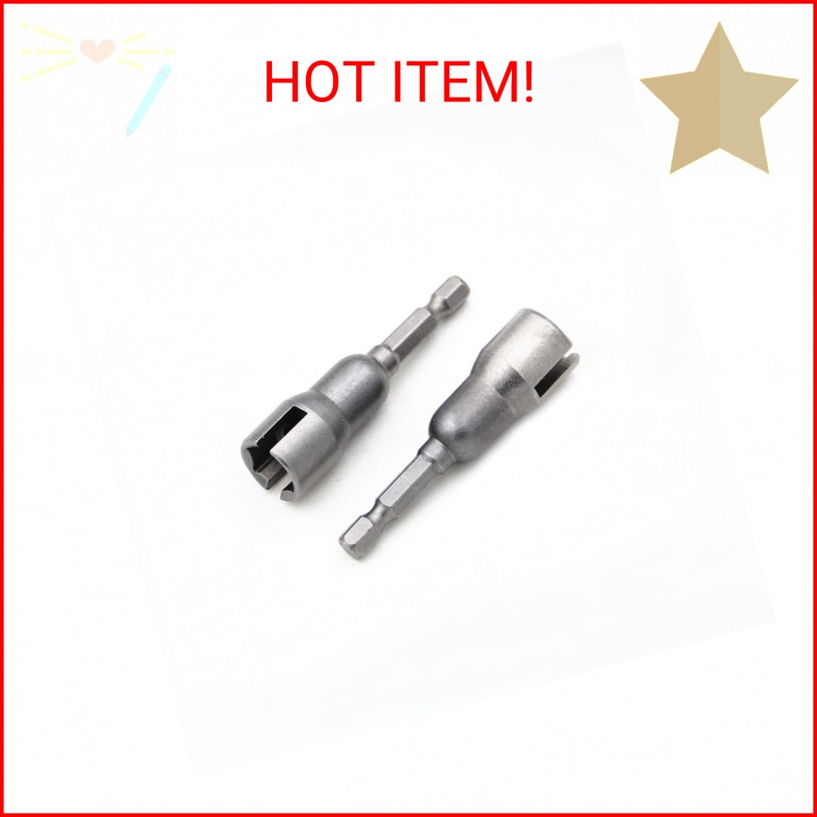 2PCS Power Wing Nut Driver Set, Wing Nut Drill Bit Socket Wrenches Tools Set,1/4