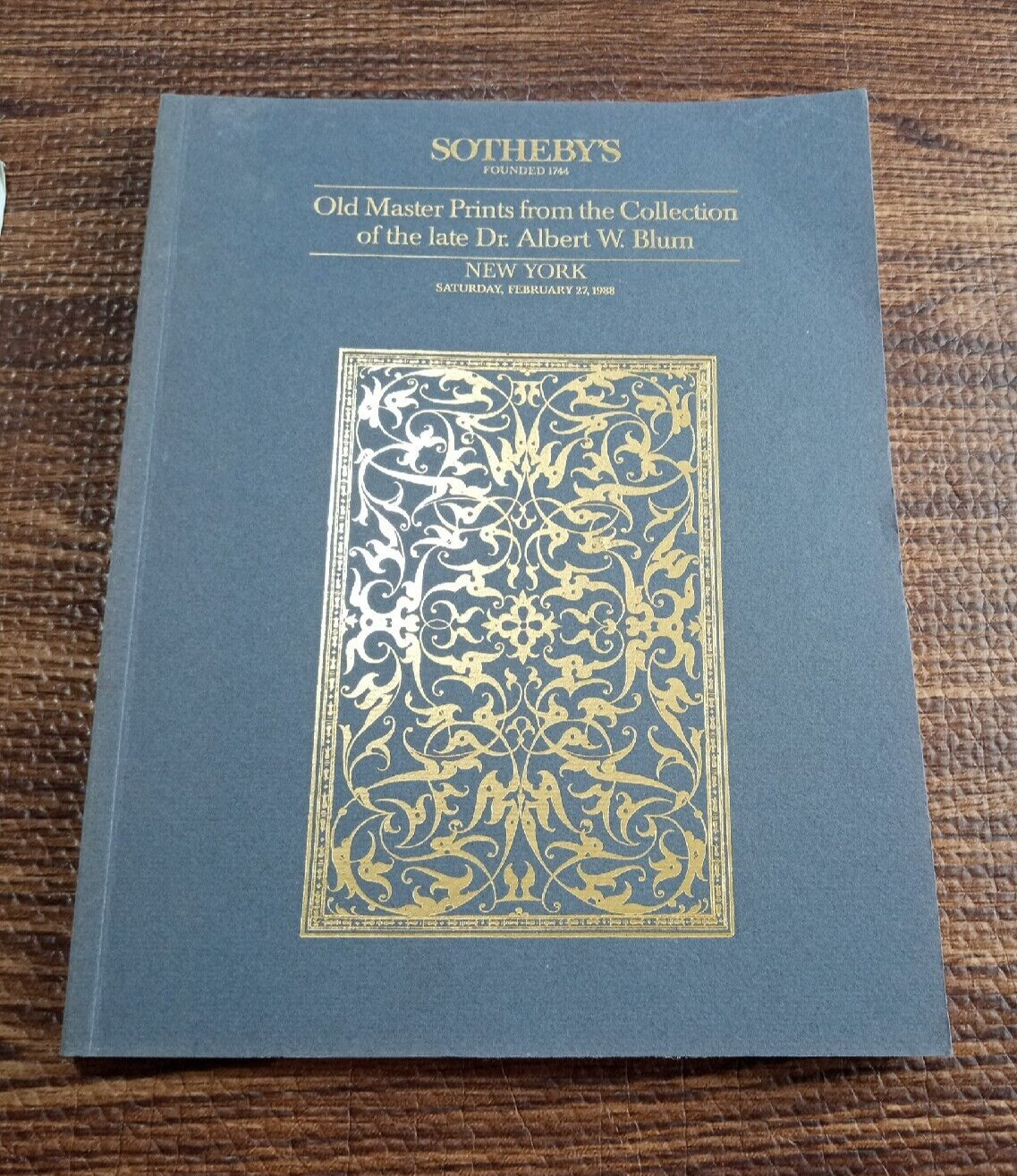 Sotheby's Auction Catalog Old Master Print Rembrandt Durer Lucas Van Leyden 1988