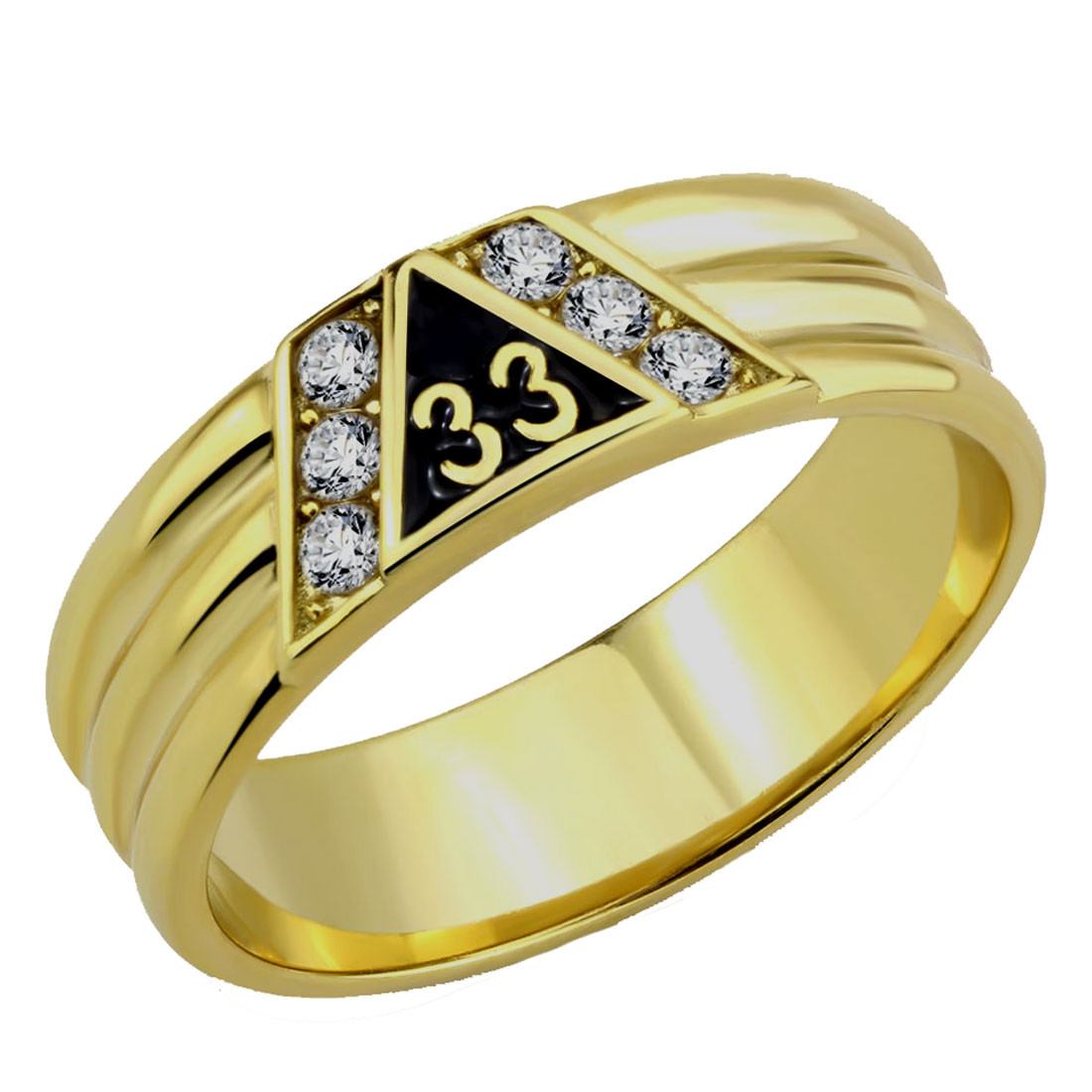T24 Scottish Rite 33 Degree Ring 33rd Thirty Third Freemason Mason Freemason