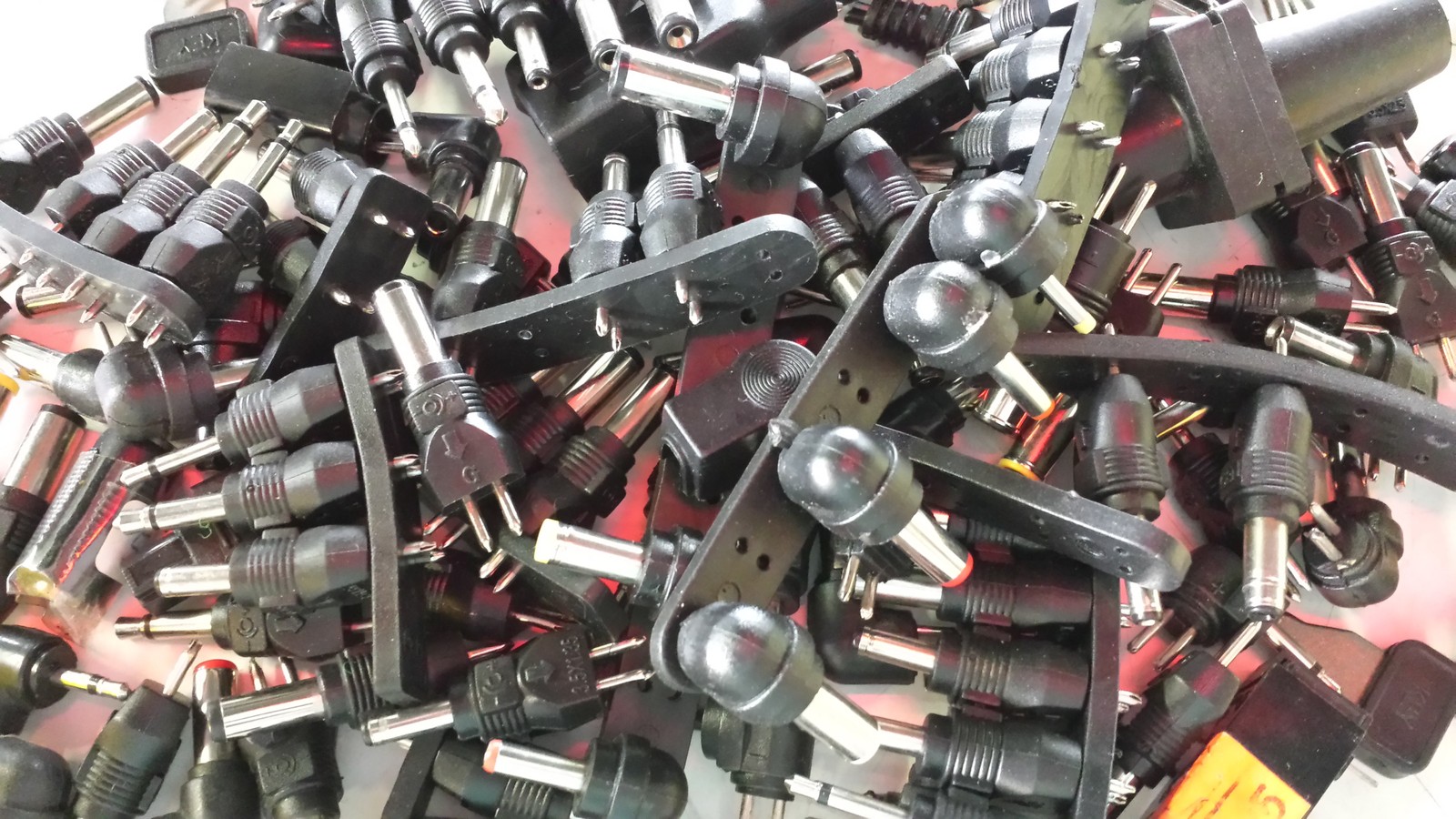 Lot of 20 Power Supply Plugs/Adapters for Power Supplies, Voltage Converters, etc.