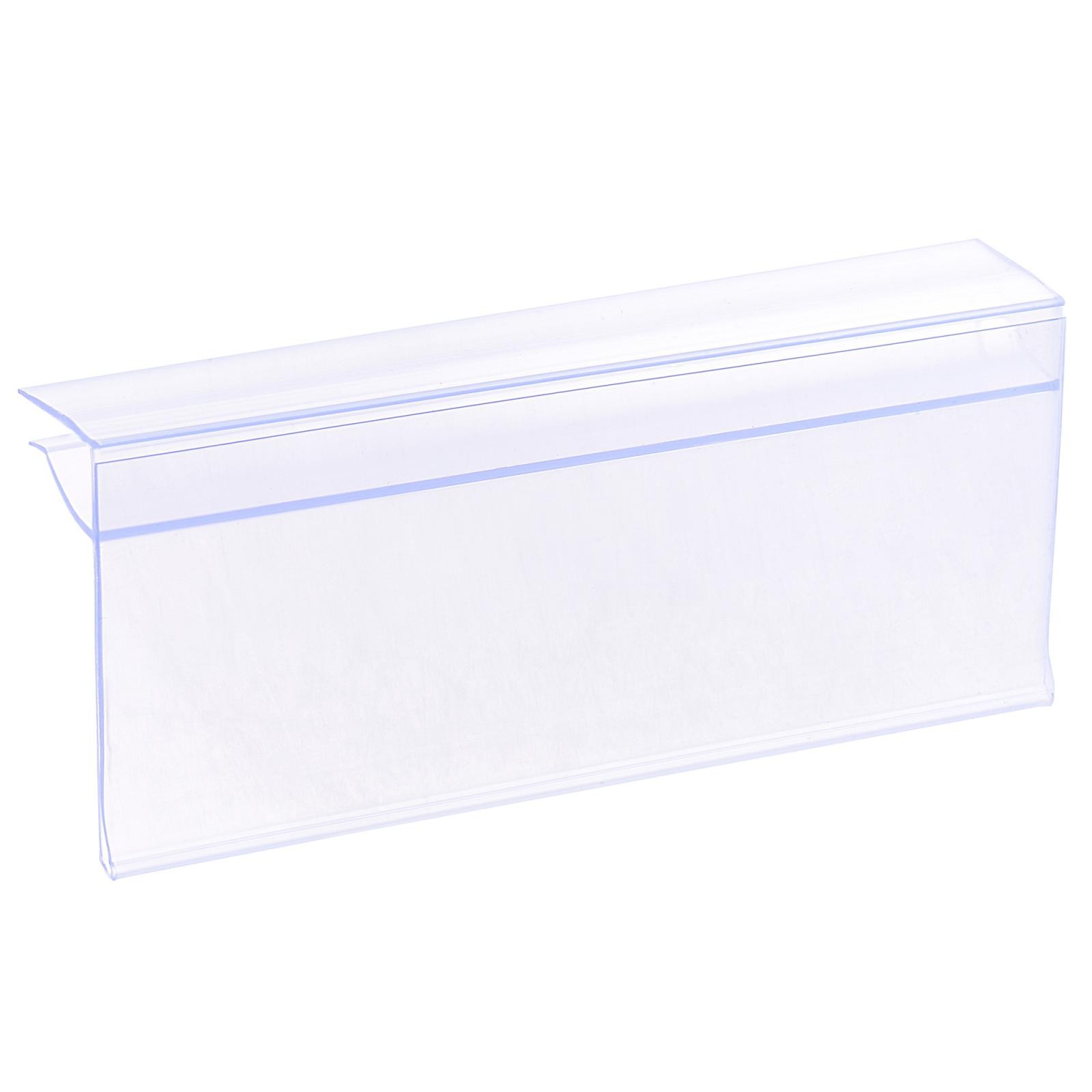 Label Holder 100x42mm Clear Plastic, 20 Pack