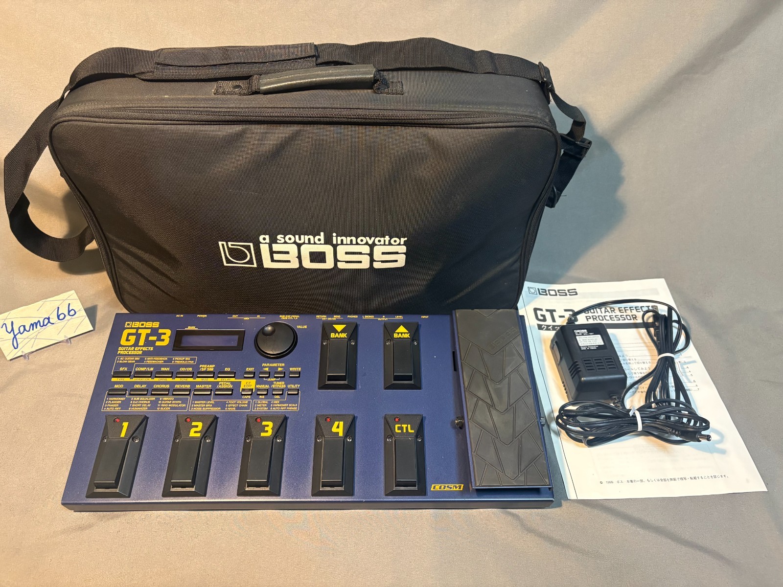 BOSS GT-3 Guitar Multi Effects Pedal Processor working with charger Used