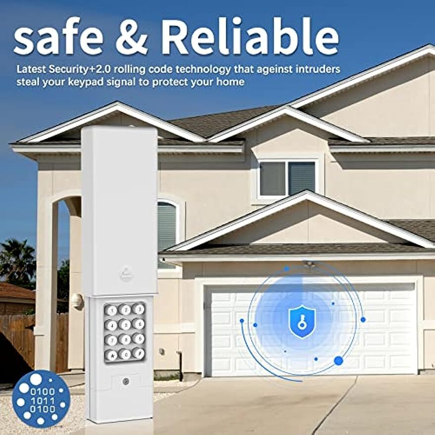 Universal Wireless Keypad KLIK2U-P2 For Chamberlain Craftsman Garage Door K2 🔶