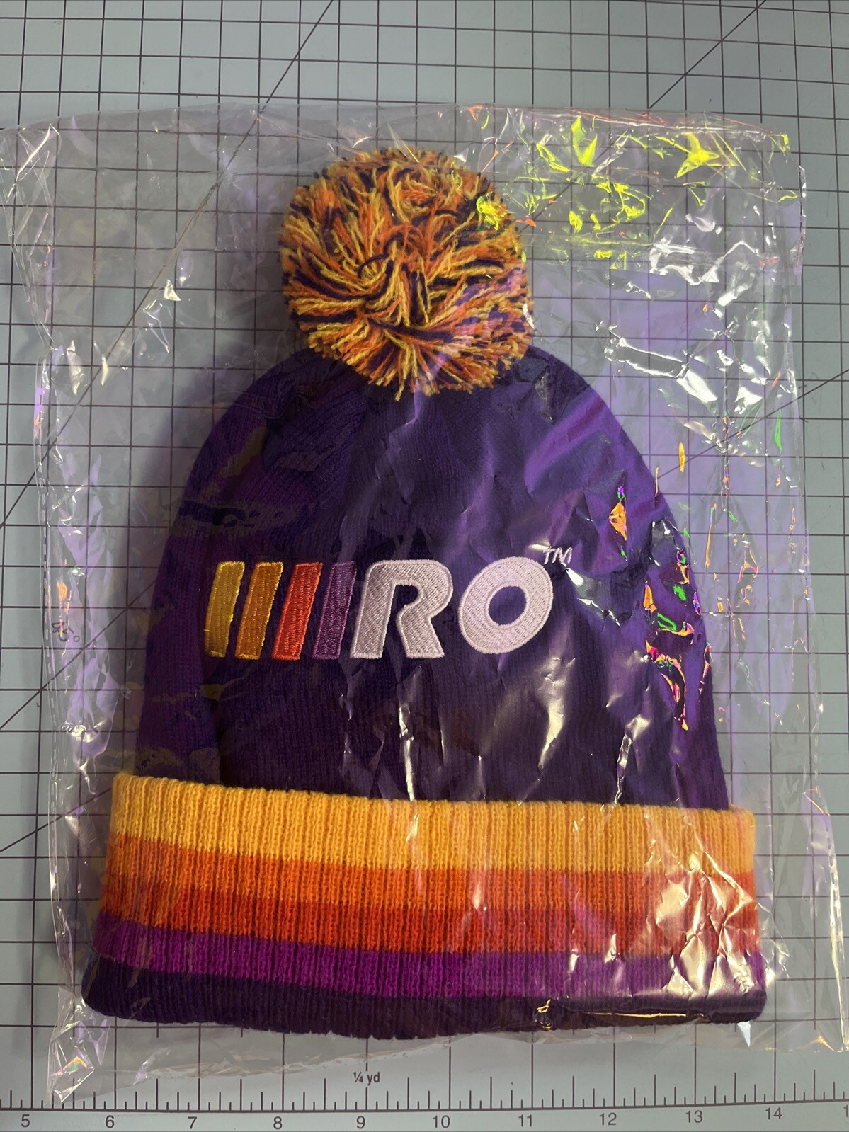 Roll One MMJ 4/20 Cannabis Purple And Orange Beanie