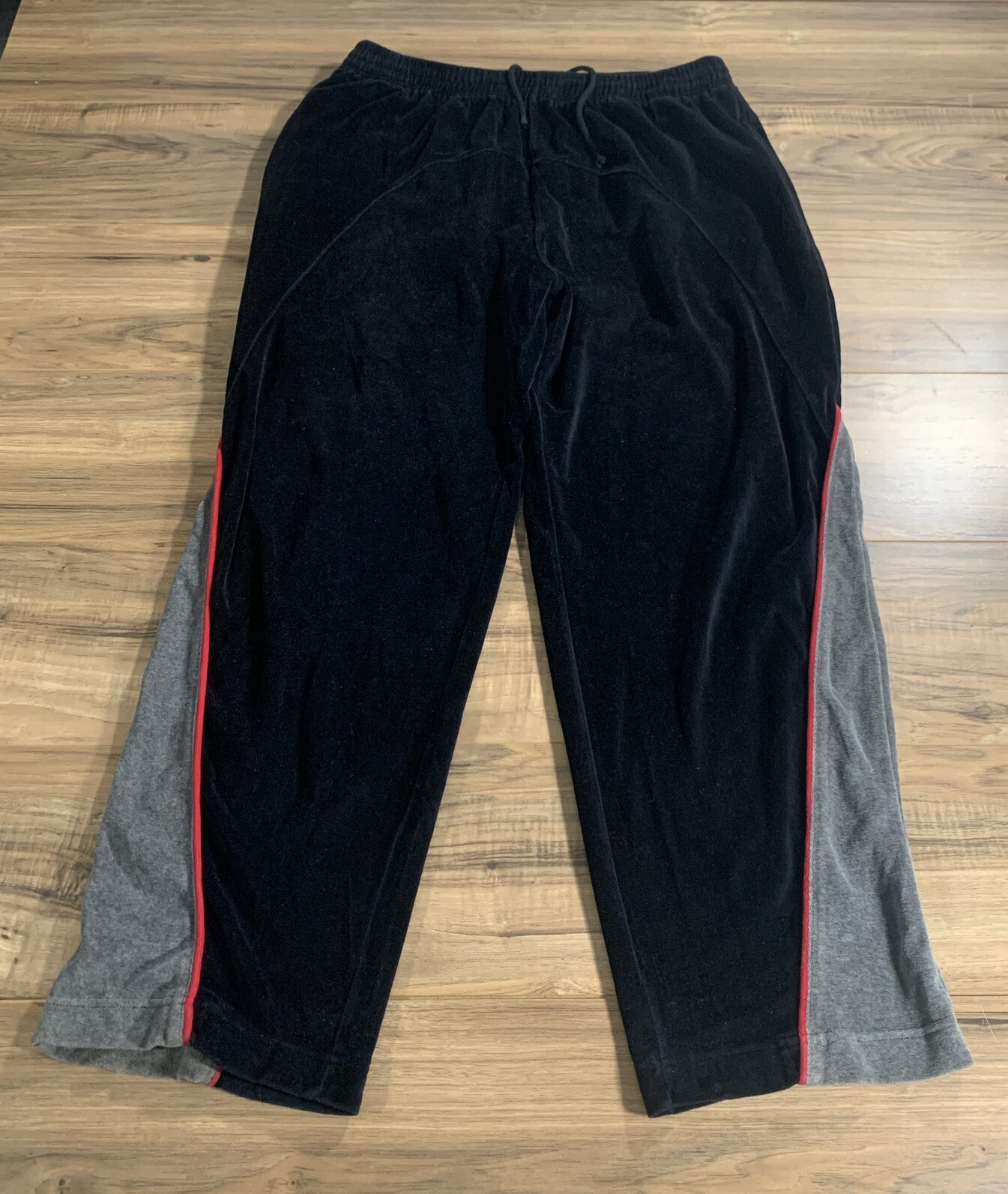Vintage Sean Jonh Sweatpants Mens 2XL Black Gray  Zip Pockets