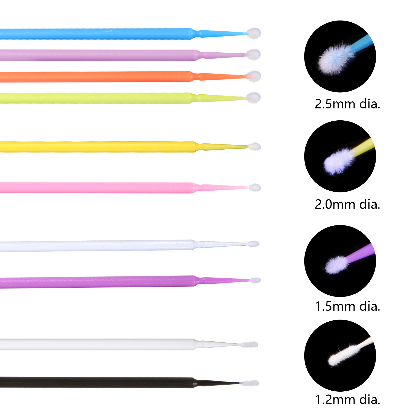 Dental Micro Applicator Brush Microbrush Tips Regular/Fine/Ultrafine DS