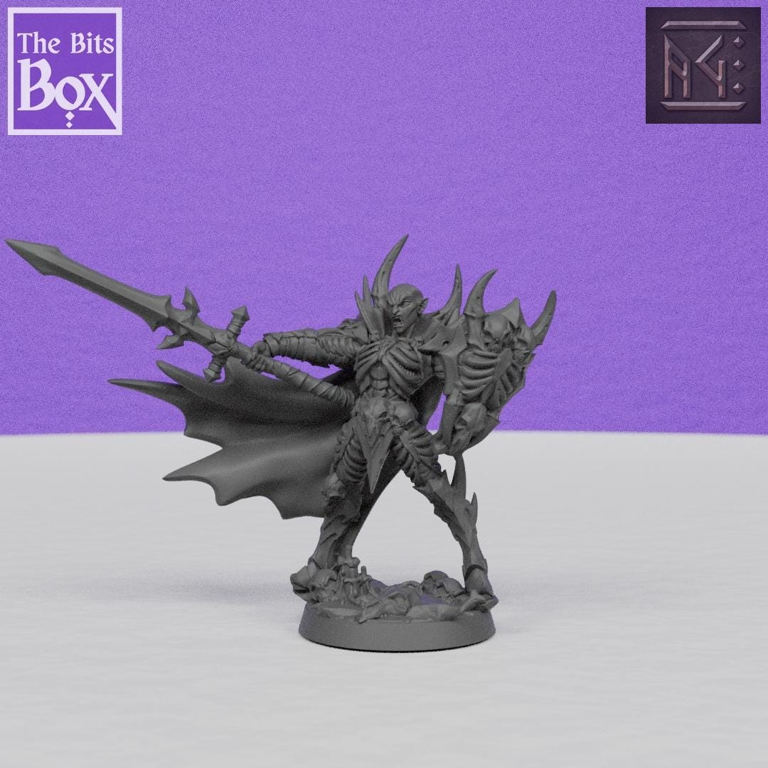 Drakenmir the Bonelord with Spear and Shield | Artisan Guild Miniatures