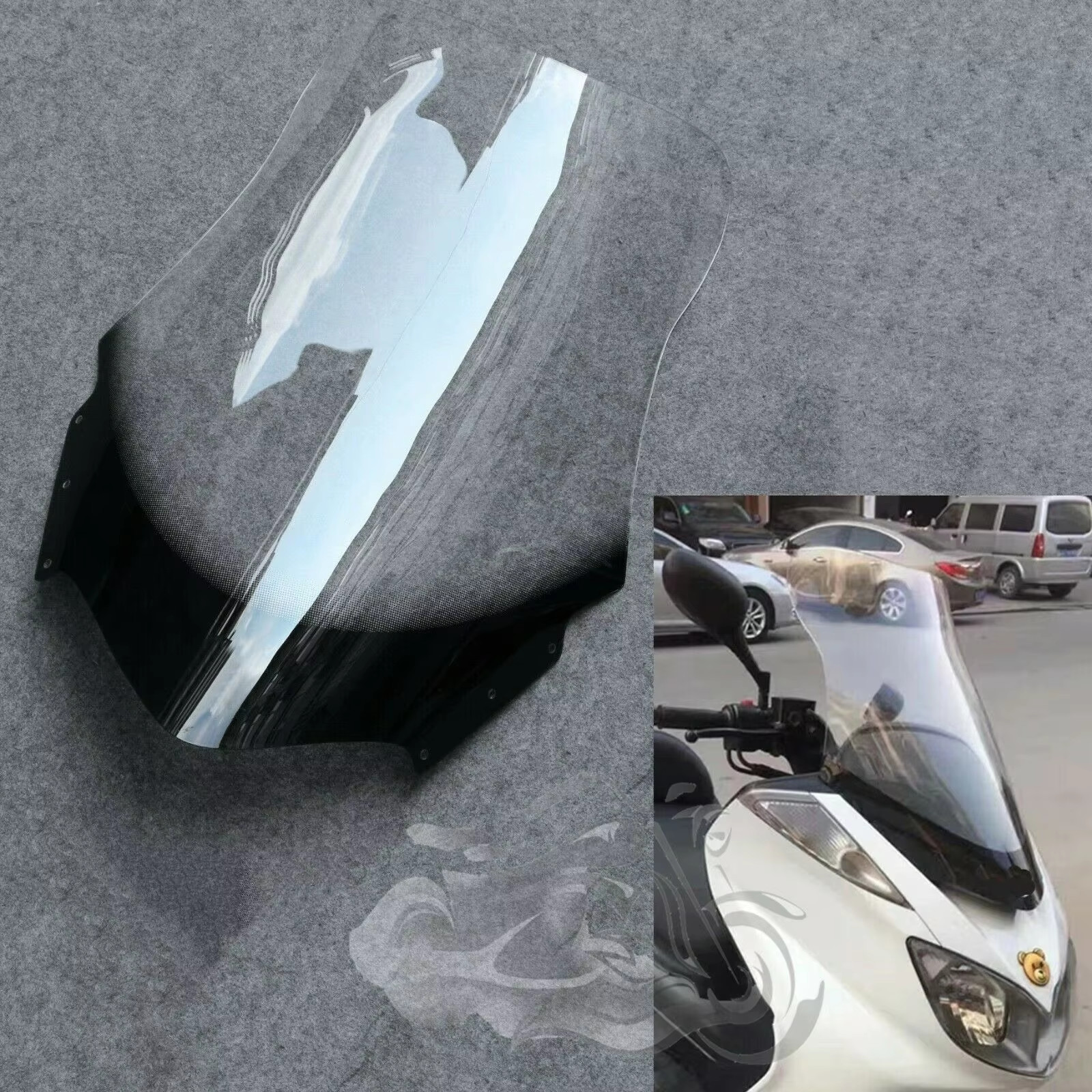 Fit for 2003- 2015 YAMAHA Majesty 400 YP250 YP3 YP400 Windscreen Windshield