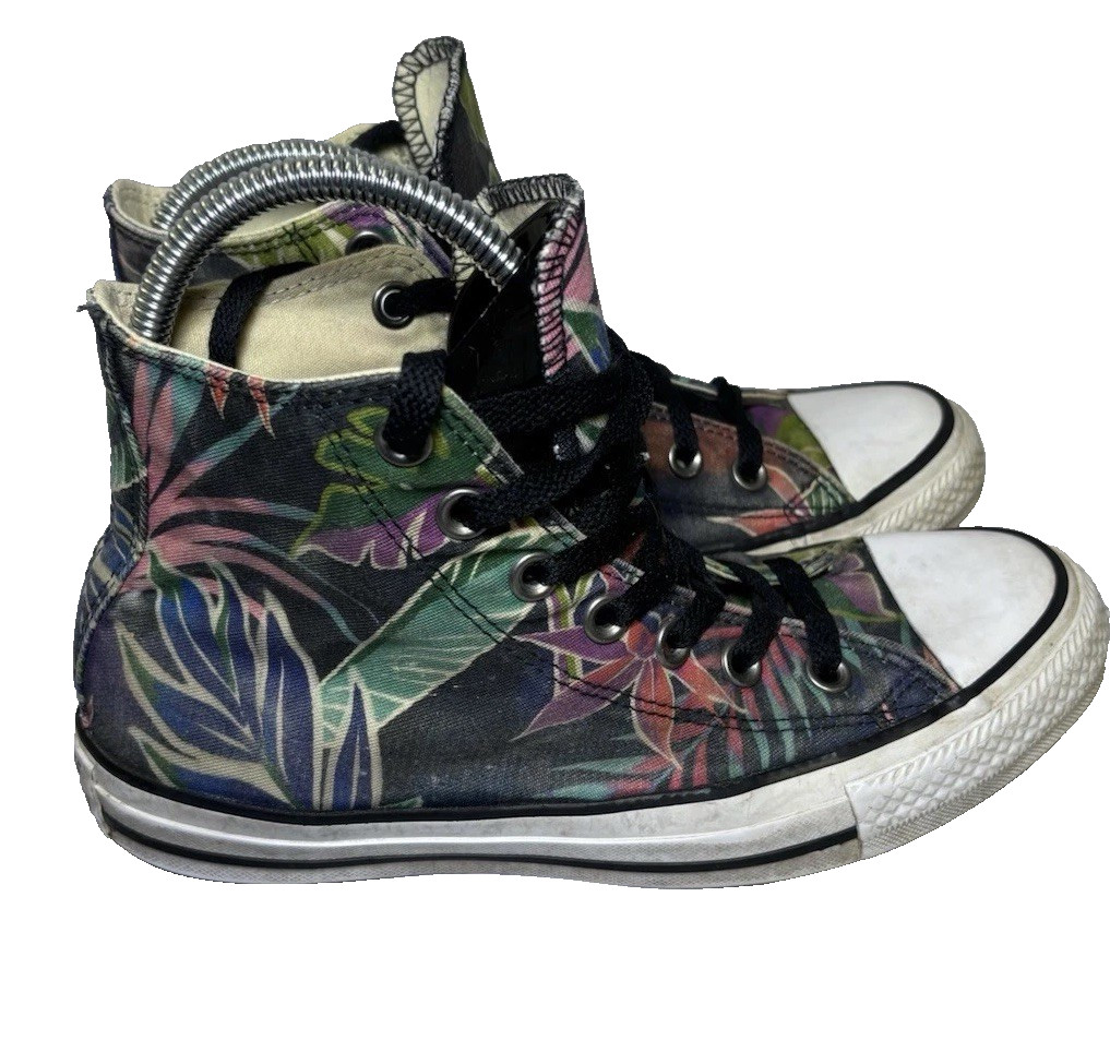 Converse Chuck Taylor All Star Tropical Floral High Tops 155393C Men 5 Women 7