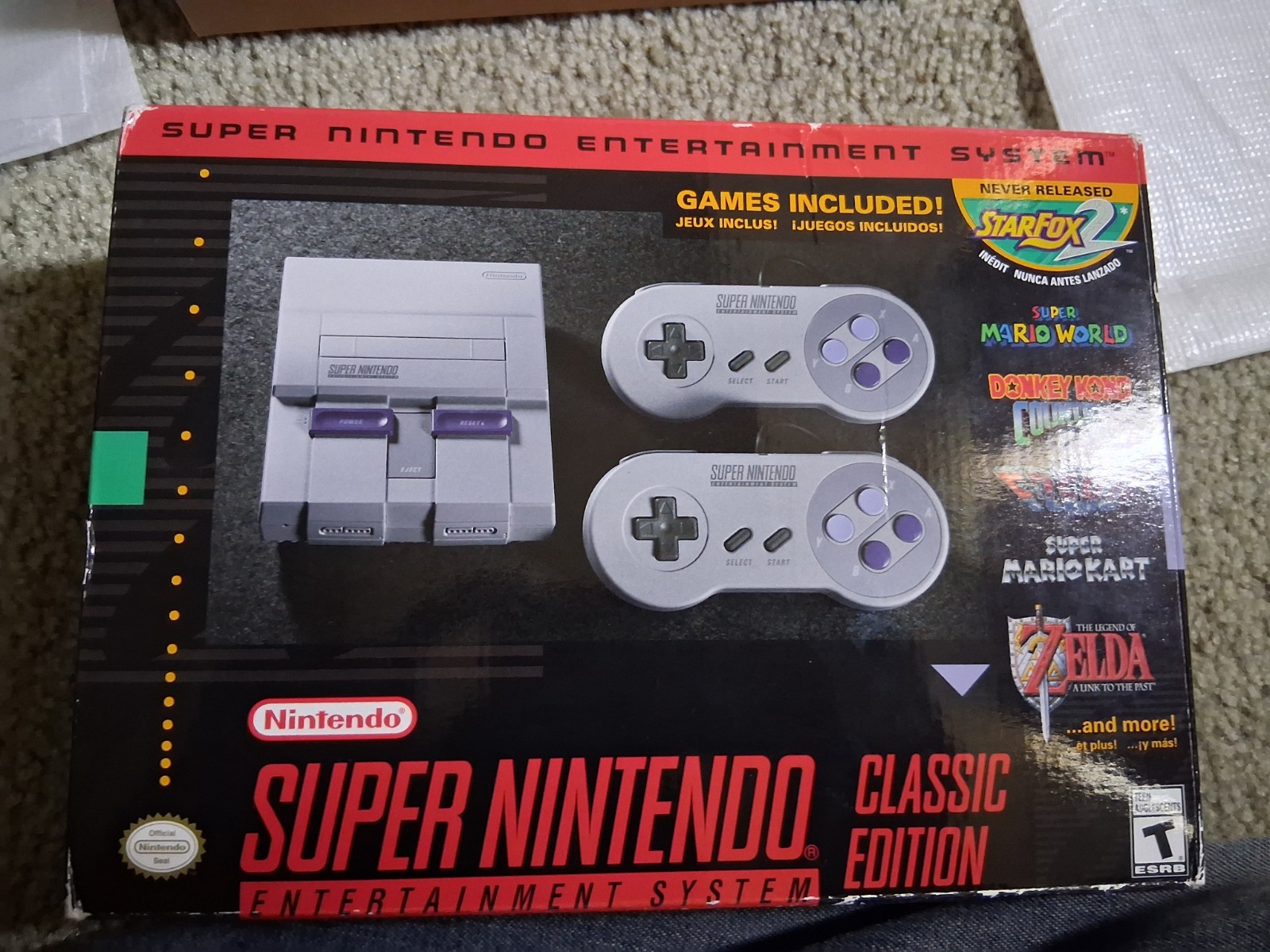 Nintendo SNES Classic Edition Mini Console Empty Box Only *No Console*