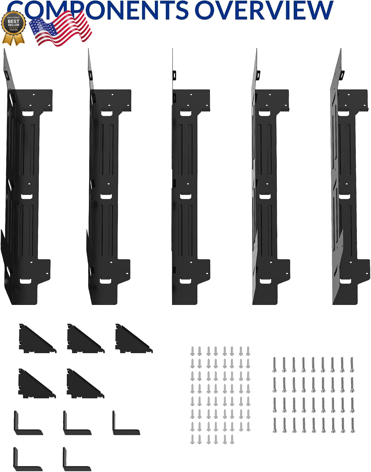 Universal Steel Workbench Kit 5 Legs L Shaped Heavy Duty Work Bench Garage