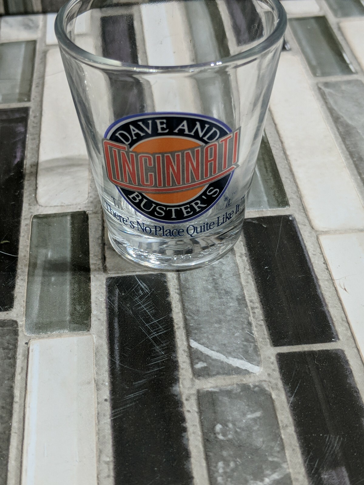 Set Of 2 Dave & Buster's Cincinnati Shot Glasses