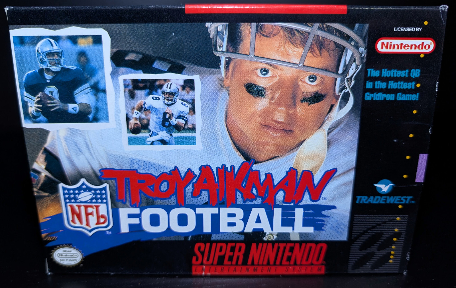Troy Aikman NFL Football | Super Nintendo | SNES | Original | Box Only