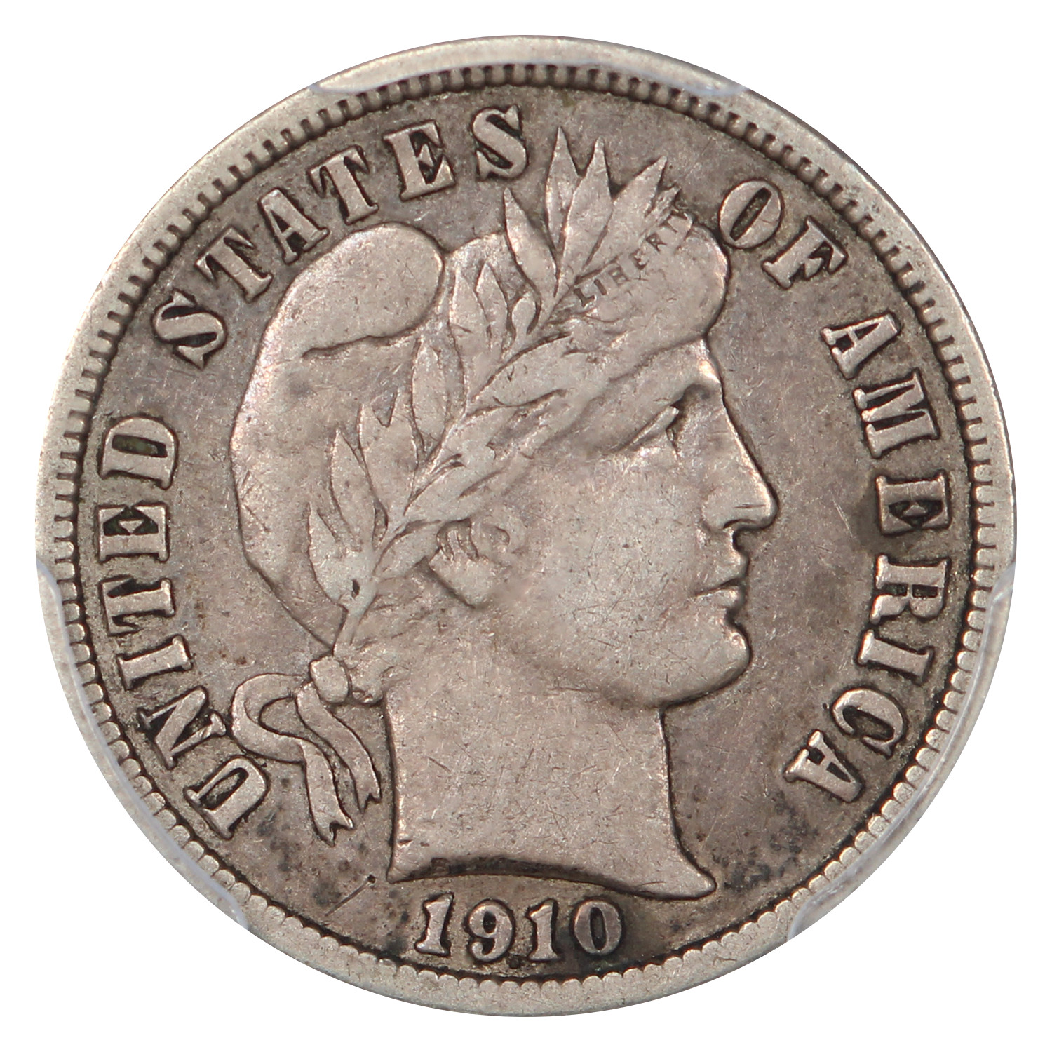 1910-S 10C PCGS VF35 - Barber Dime