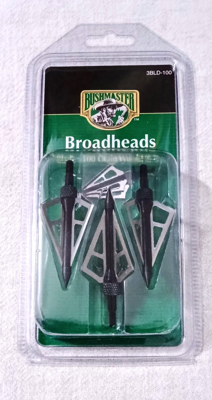 BUSHMASTER HUNTING BROADHEADS 3 BLADE 100 GRAIN 3BLD-100