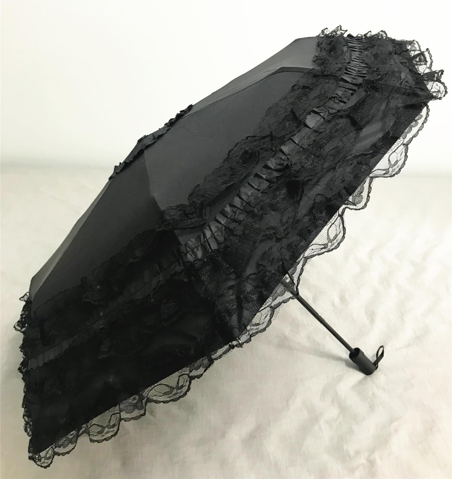 Vintage Lace Parasol Umbrella UV Sun Protection Gothic Lolita Cosplay Prop