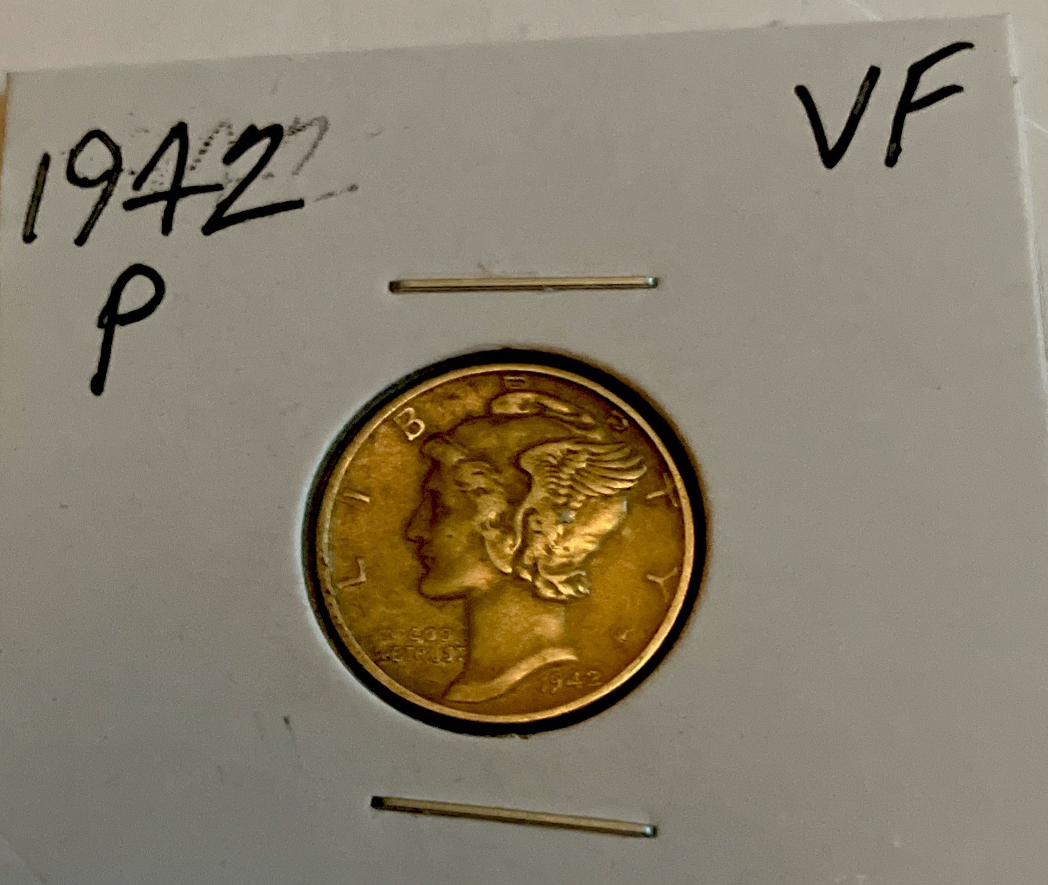 1942 P Mercury Dime • 90% Silver •#80