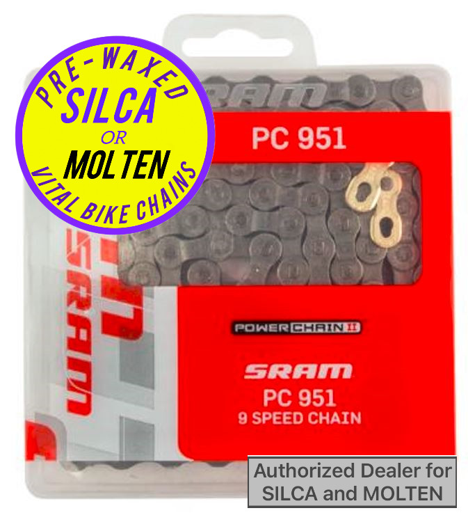SRAM PC-951 Chain 9 speed - SILCA or MOLTEN SPEED wax