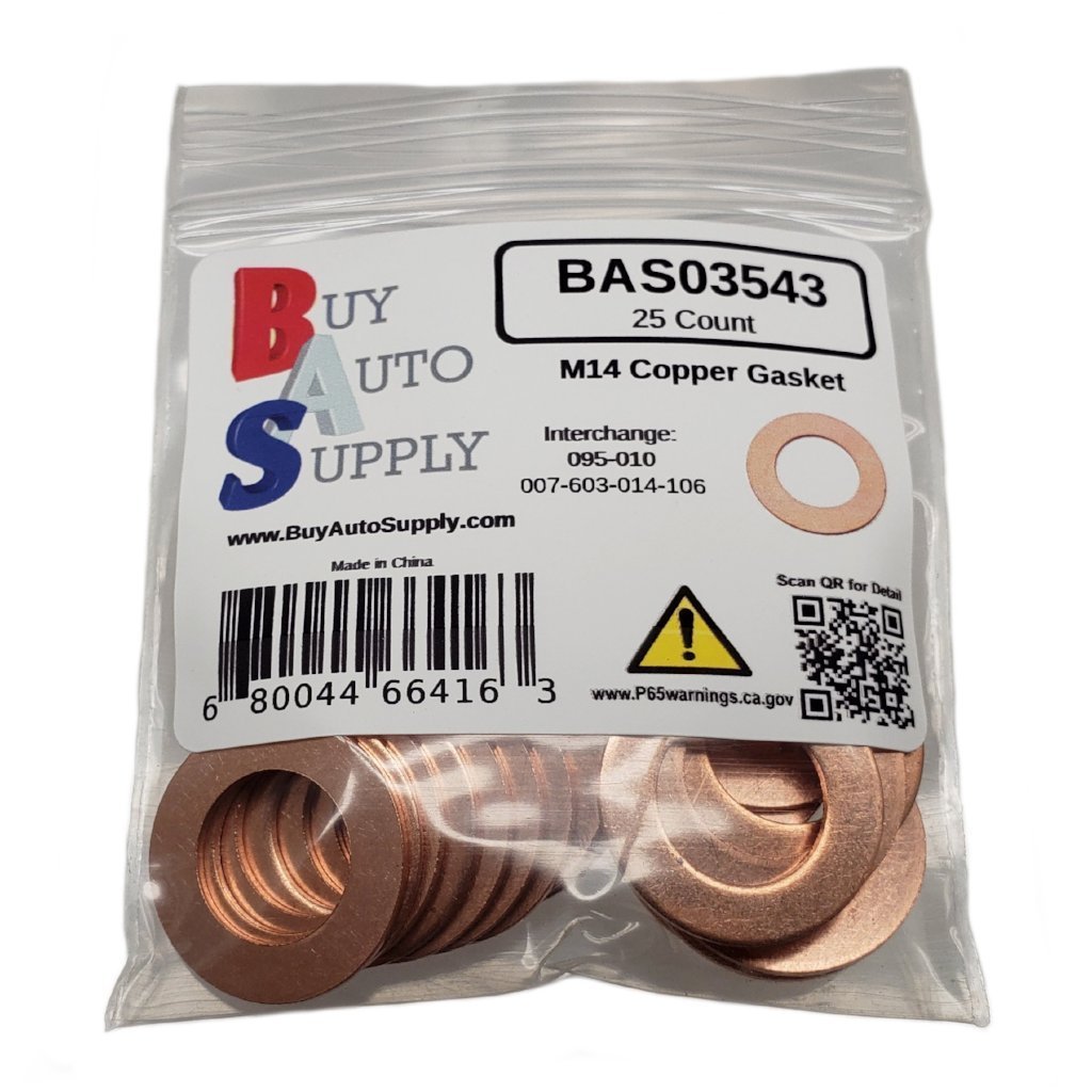 (25) M14 Copper Oil Drain Plug Gasket Fits Dorman 095-010 Mercedes 007603014106