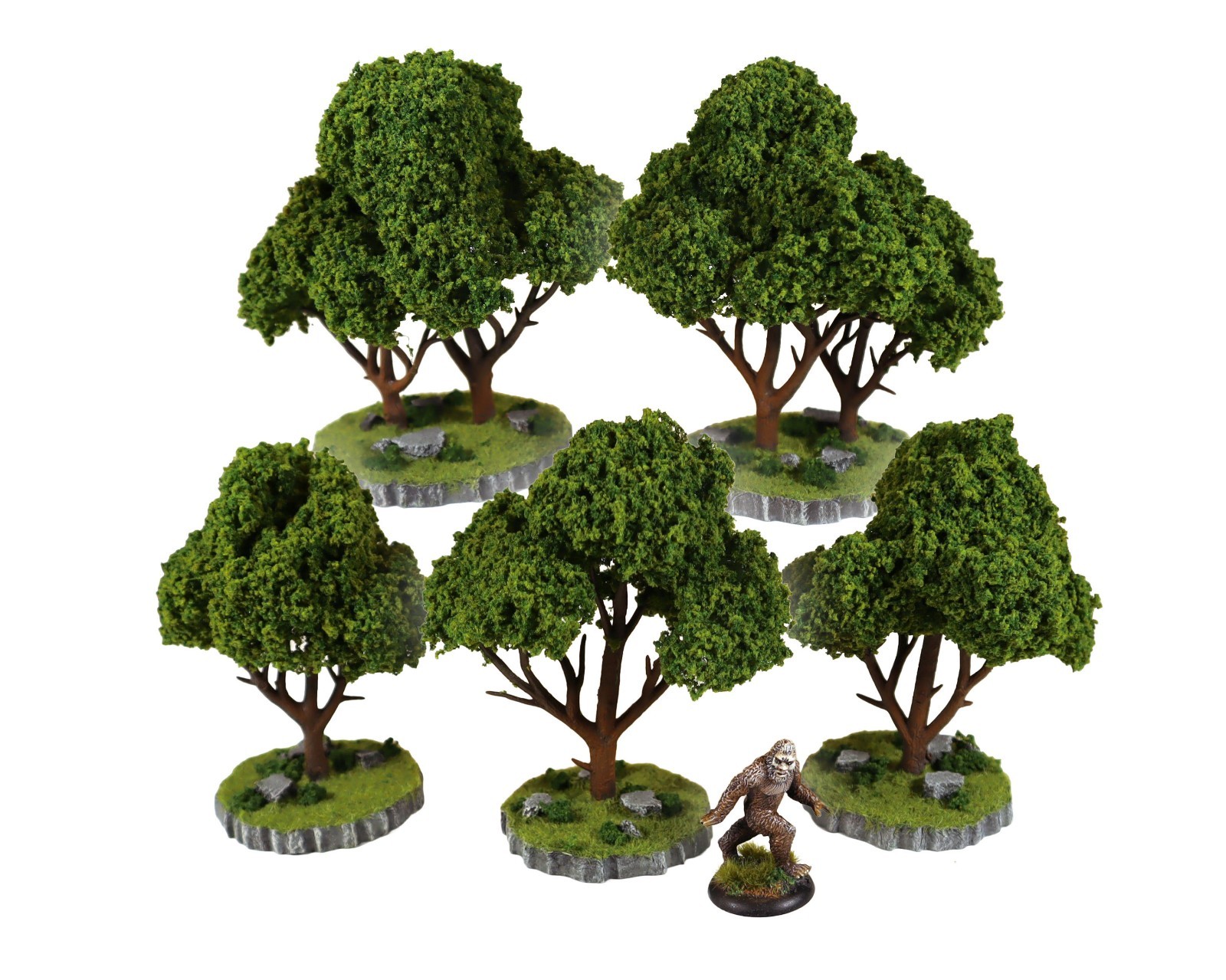 Tree Terrain for TTRPGs & Wargaming 3-5 inches - Handmade Scenery for AoS & 40k