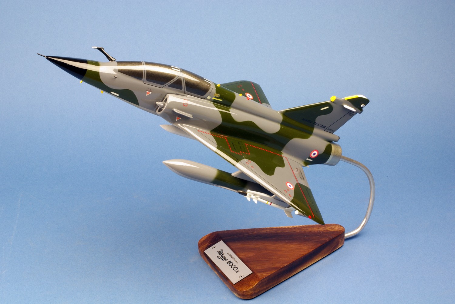 French Air Force Dassault Mirage 2000N Camo Desk Top Jet Model 1/40 PS Airplane